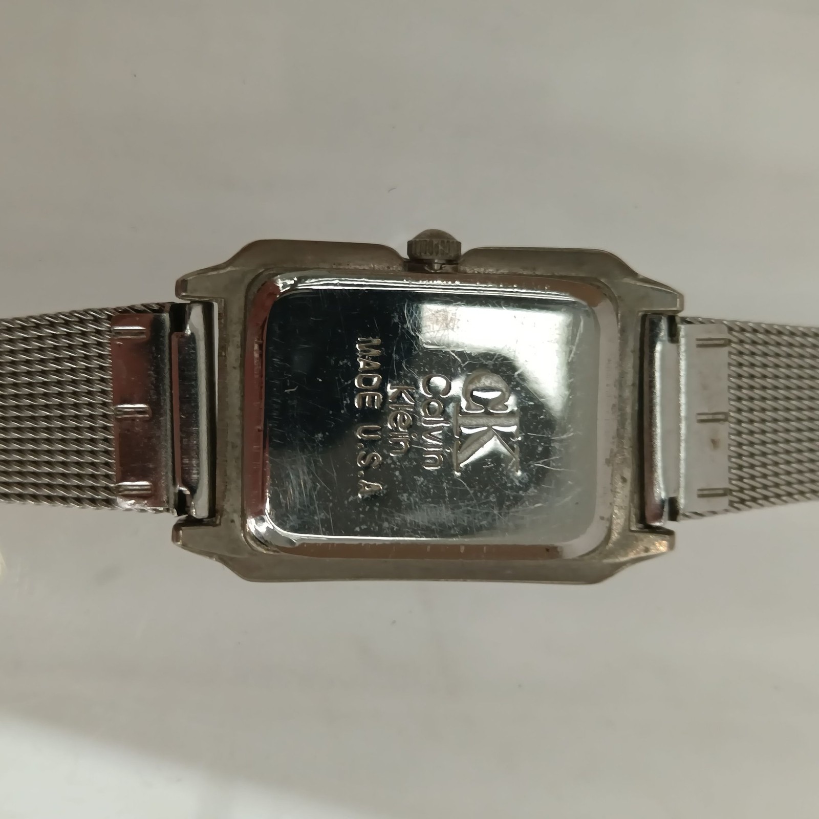 Calvin Klein Quartz Wristwatch Silver Mesh Water Resistant Spares Repairs Prelov