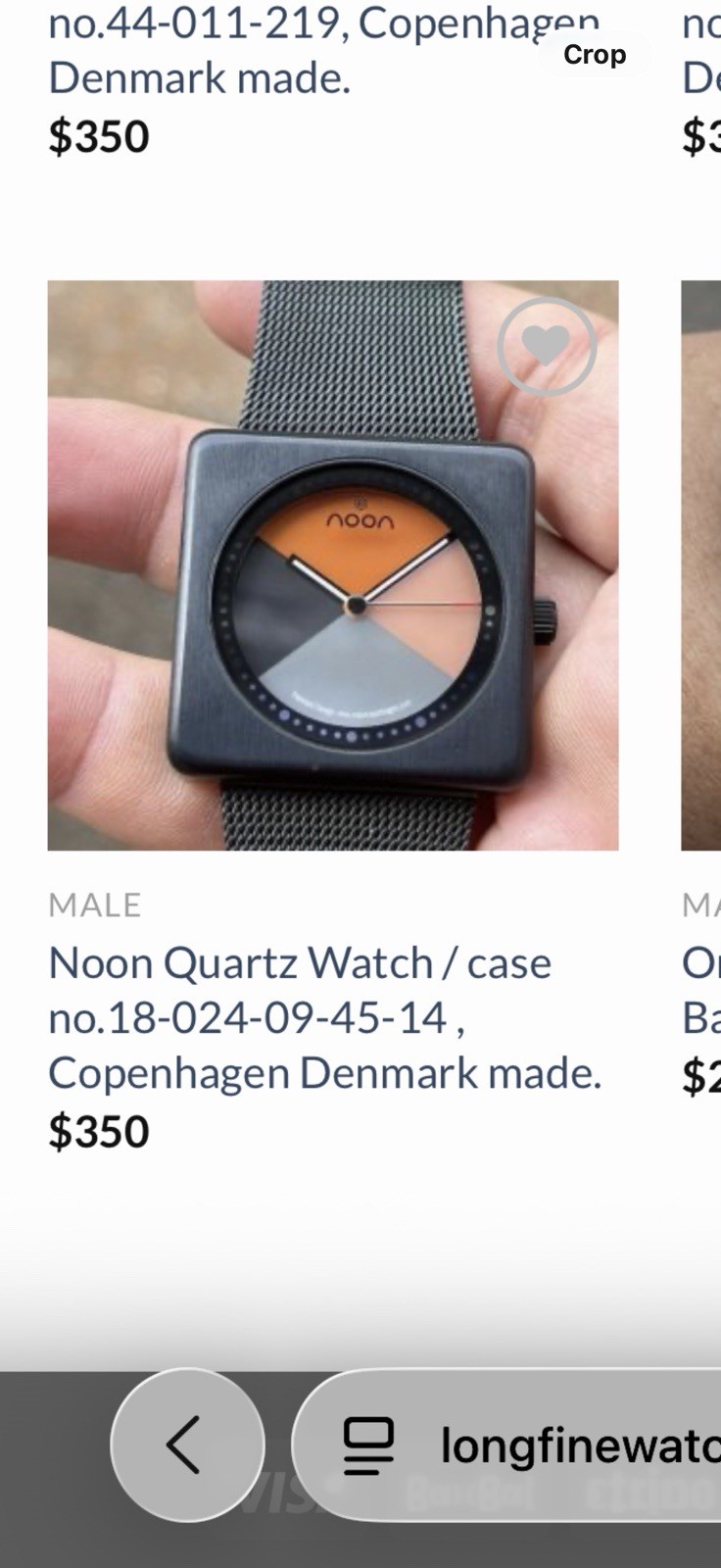 Noon Copenhagen Watch “Very Rare”