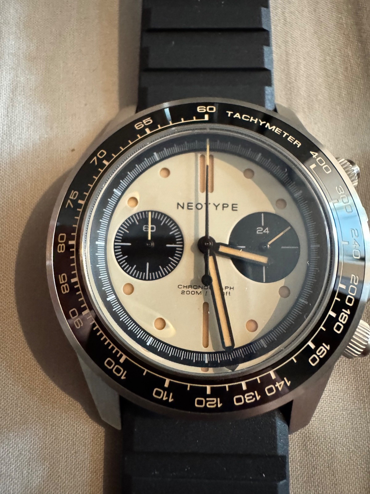Neotype LM02 TYPE C Panda Chronograph Watch Limited New