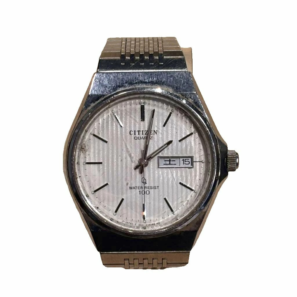 [A1R] Used Citizen Watch 4-212053K Working Item Quartz Silver Color [g4n]