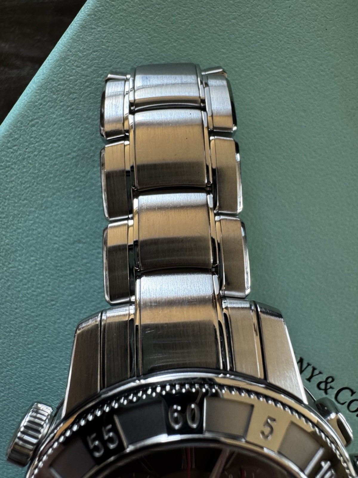 TIFFANY & Co. Mark T-57 17840894 Quartz Chronograph Men’s W/ Boxes Excellent!