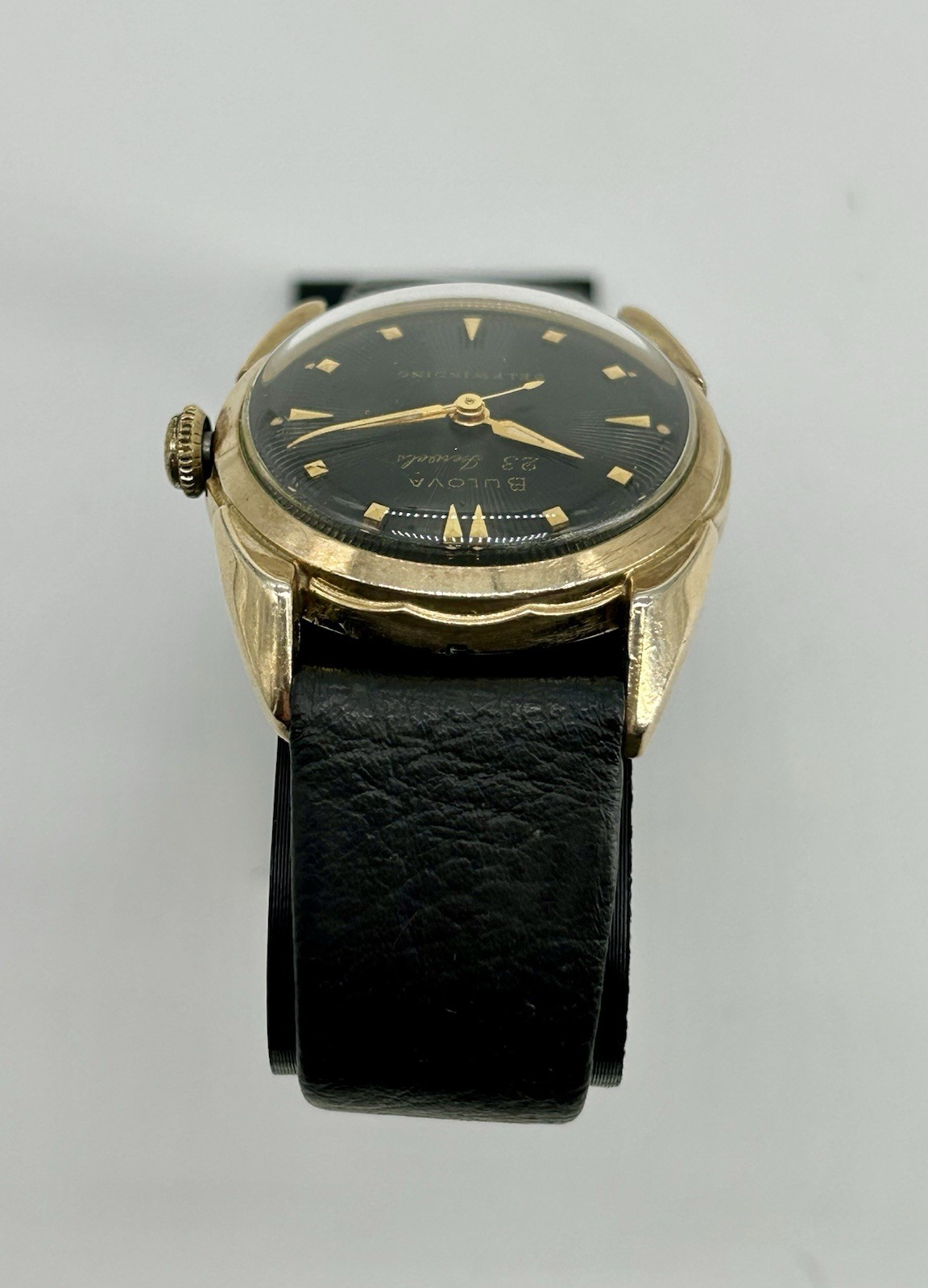 1957 Bulova 23 “A” Selfwinding Black Starburst Dial 23J Auto 10BPAC 30.9mm