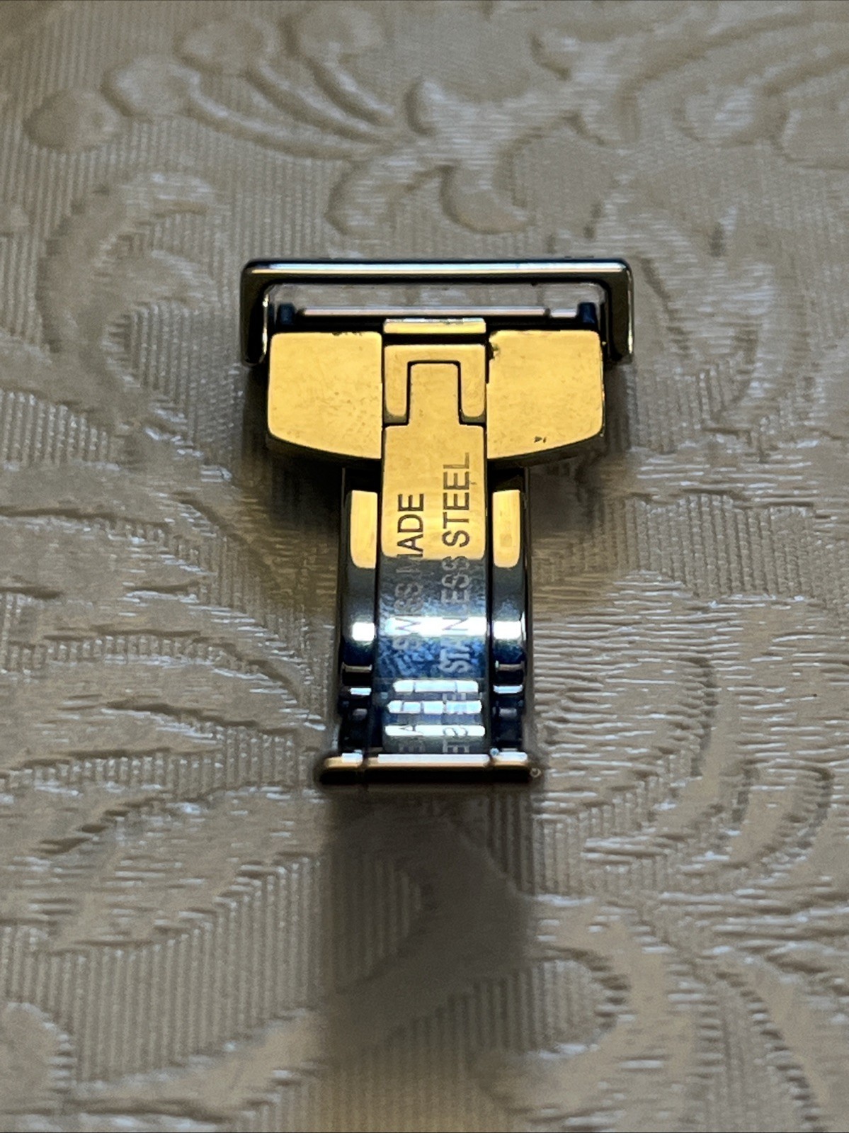 TIFFANY & CO. 10MM STAINLESS STEEL ATLAS WATCH DEPLOYEMENT (WATCH PARTS)