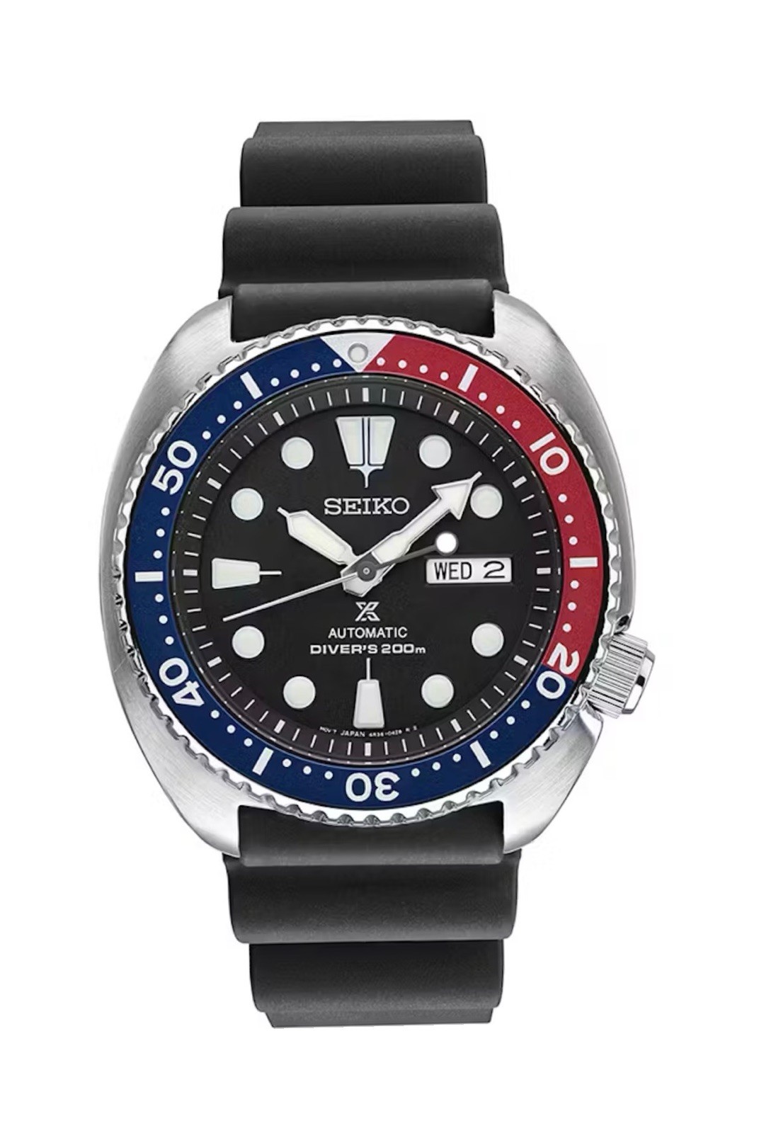 Seiko Prospex Turtle SRP779 Pepsi Bezel Men’s Automatic Dive Watch.