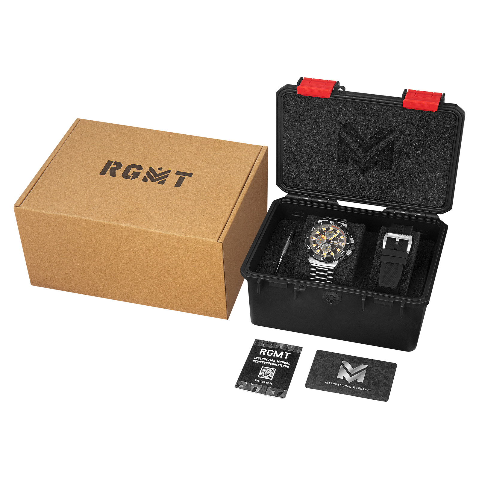 RGMT Trench Stainless Steel 47mm Meca-Quartz Wristwatch RG-8058-11