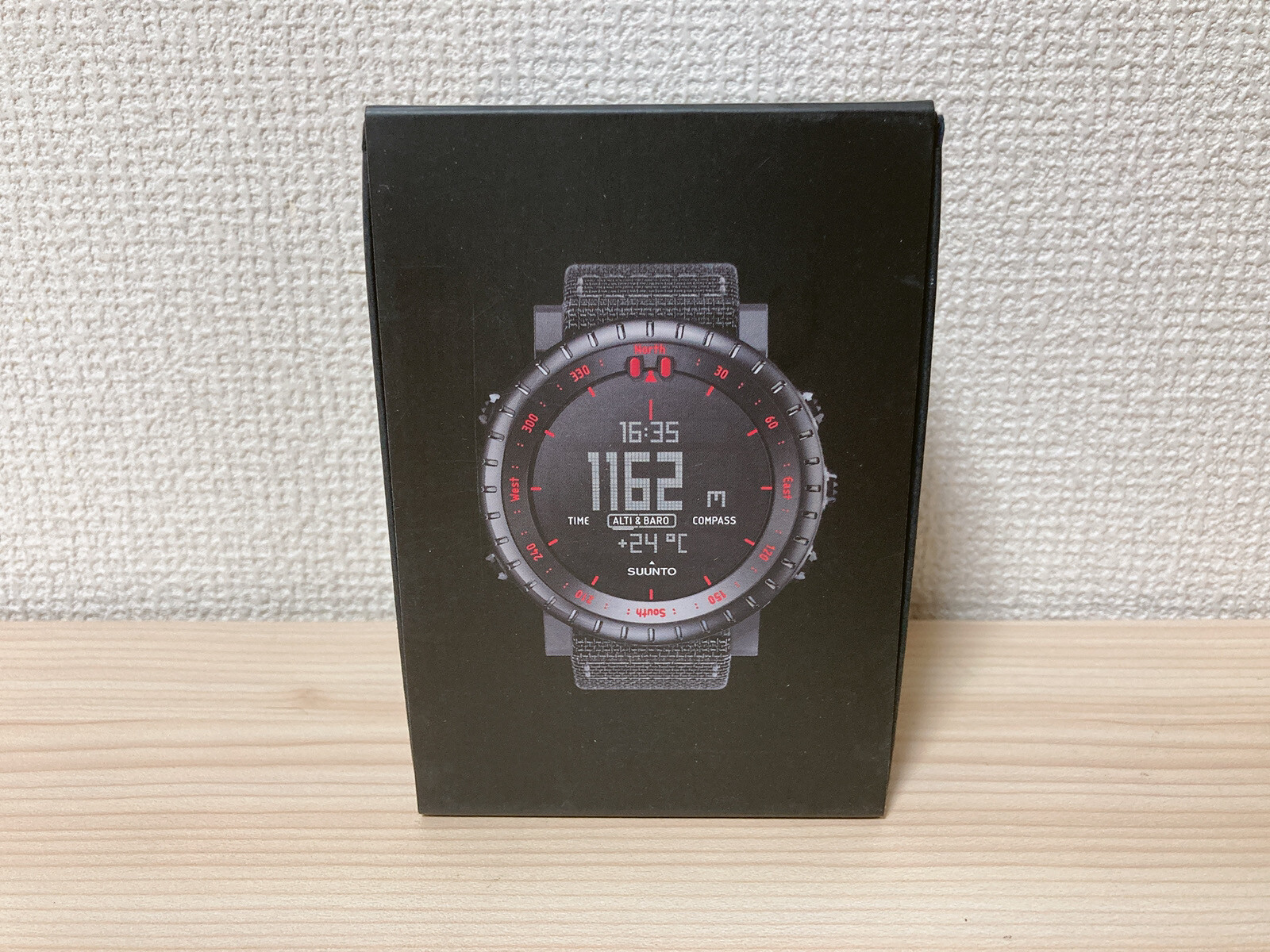 SUUNTO Watch CORE SS023158000 Black Red 3ATM azimuth Altitude Atmosphere Depth