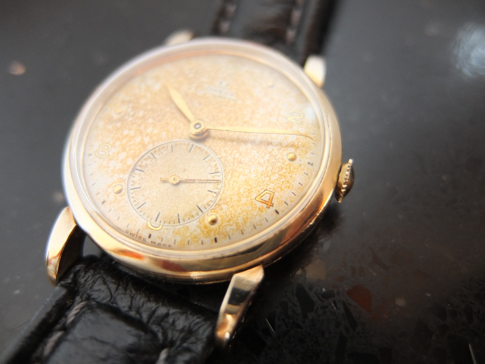 Exceptional 1948 Omega Men’s 14kgp Bump Wind Auto WW w/ 19j cal. 342 + Trop dial