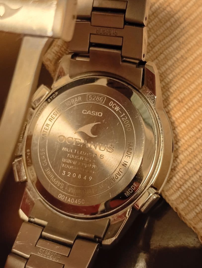 Casio OCW-T2000-7AJF Oceanus Watch Titanium 43mm White Japan Wristwatch JP