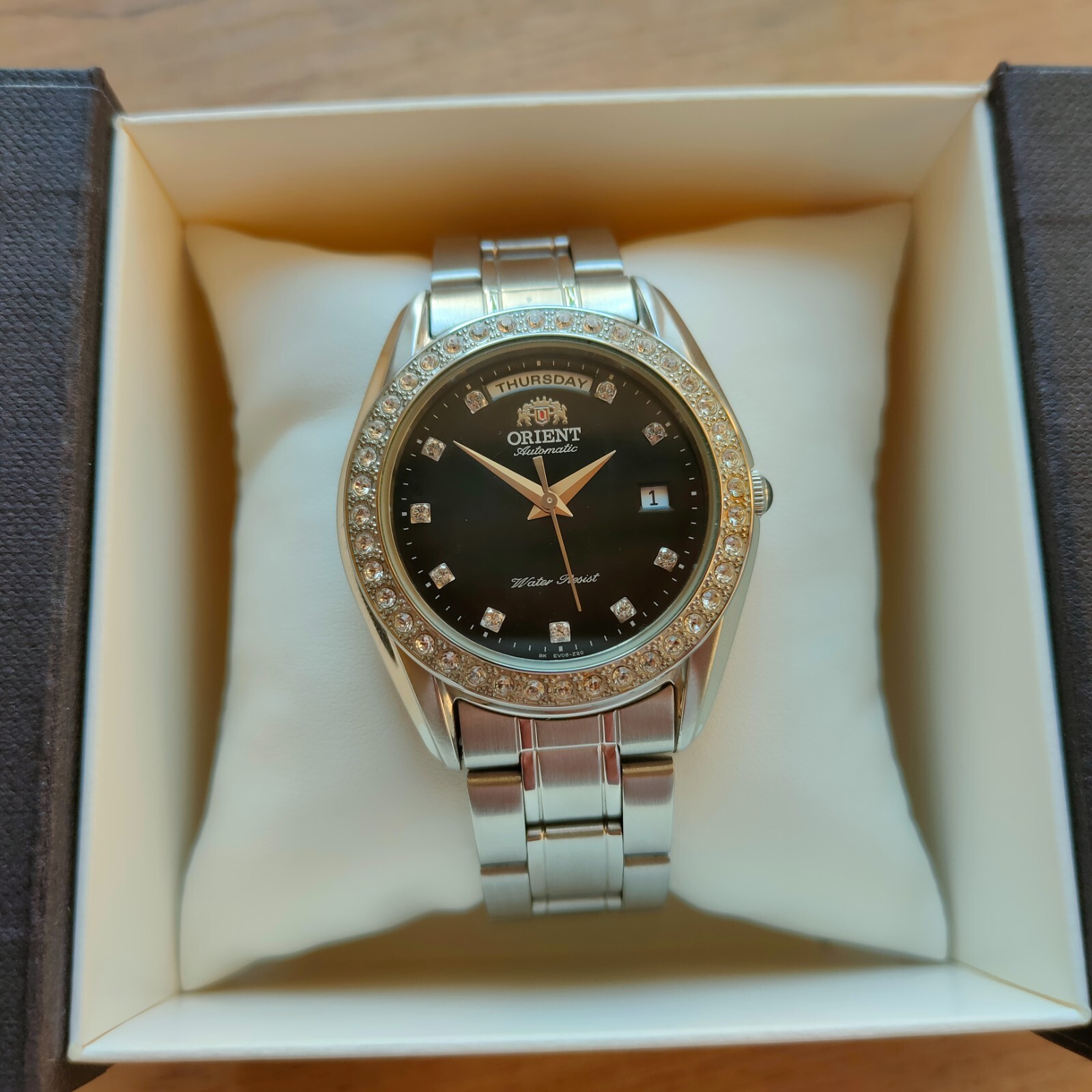 Ultra rare Orient President day date Mechanical classic black Automatic Watch