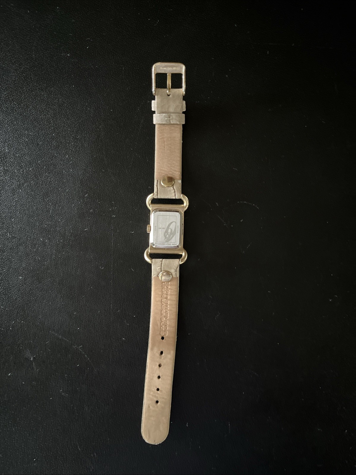 Nine West Women’s Gold-Tone And Tan Leather Strap Adjustable Wristwatch NW/1046