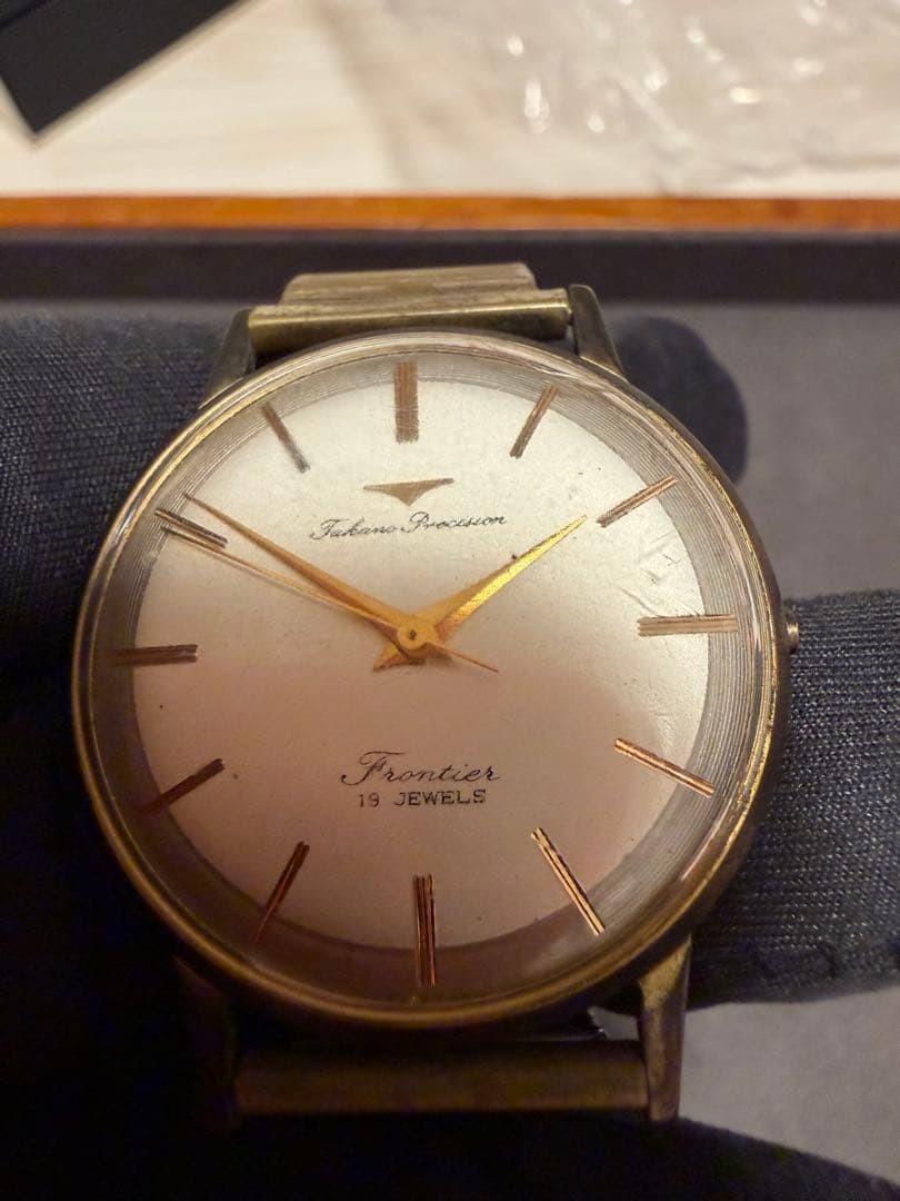 Takano Precision Frontier Manual Wind 19 Jewels Champagne Watch