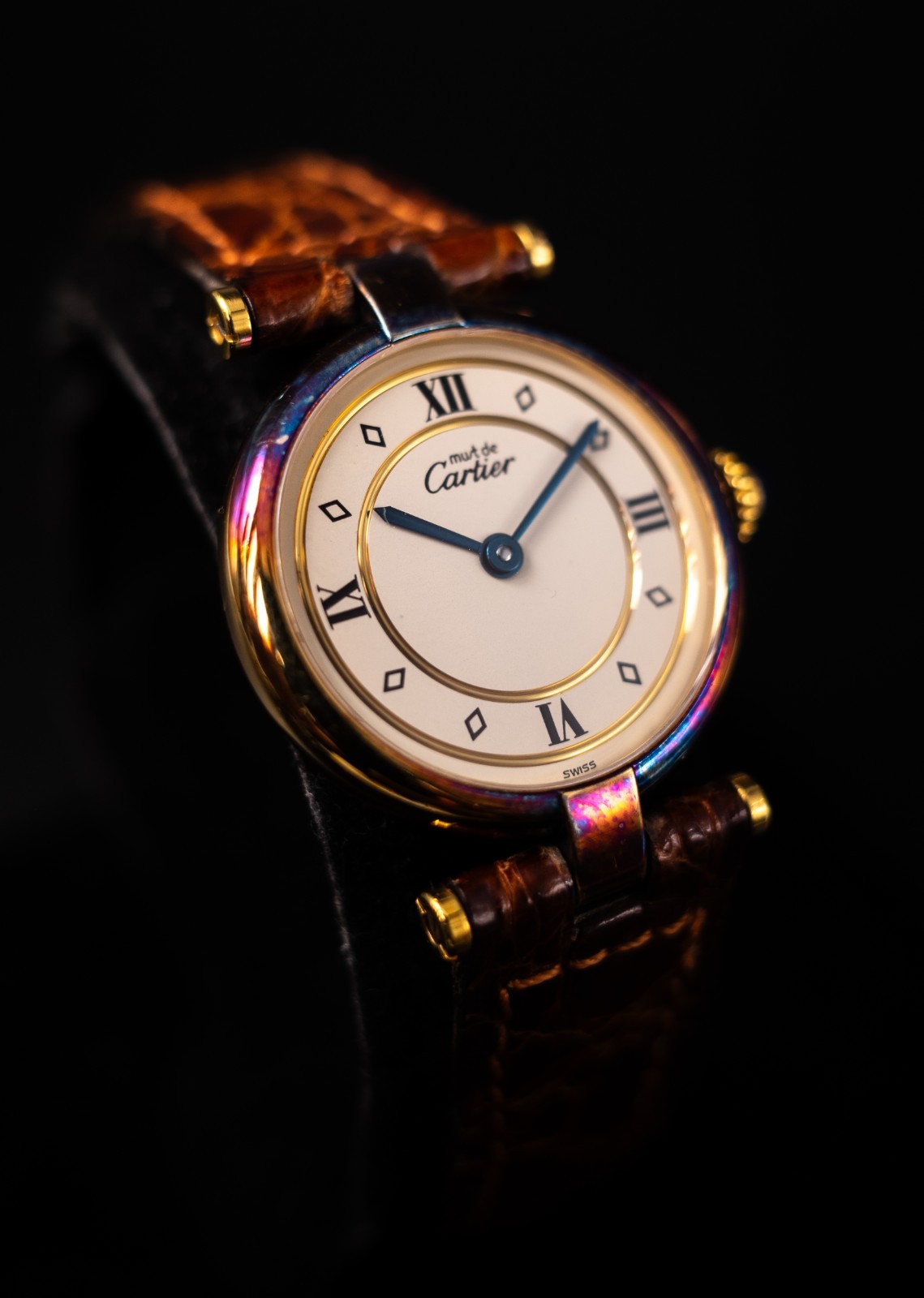 Cartier Must De Cartier Vermeil 590004 Ladies Wrist Watch Excellent Condition