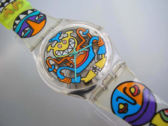 POP BONES! Funky Monster w ART WORK Swatch By JIM AVIGNON! NIB-RARE!