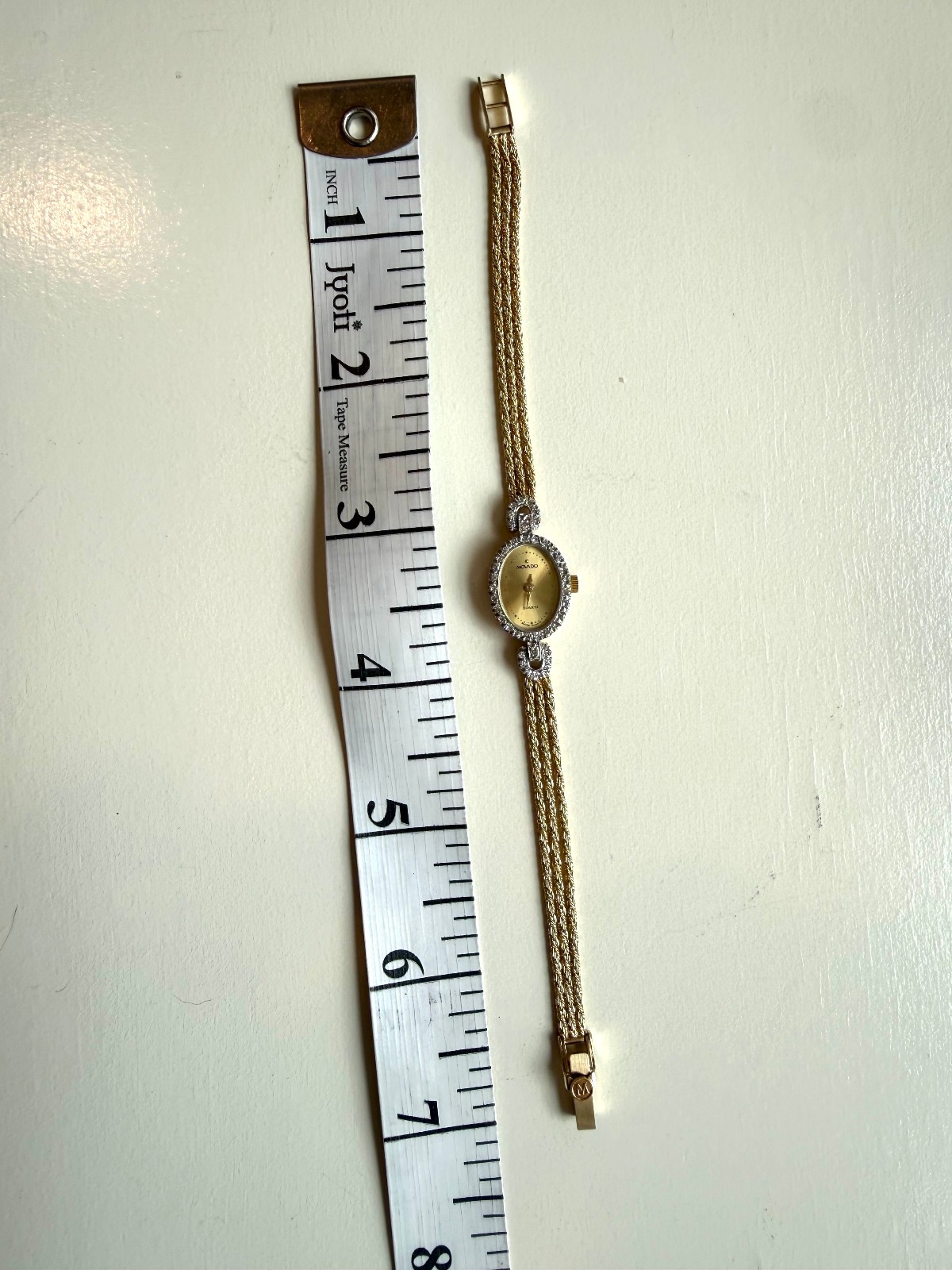 Vintage Movado 14K Gold & Diamond Swiss Quartz Ladies Bracelet Watch | Serviced