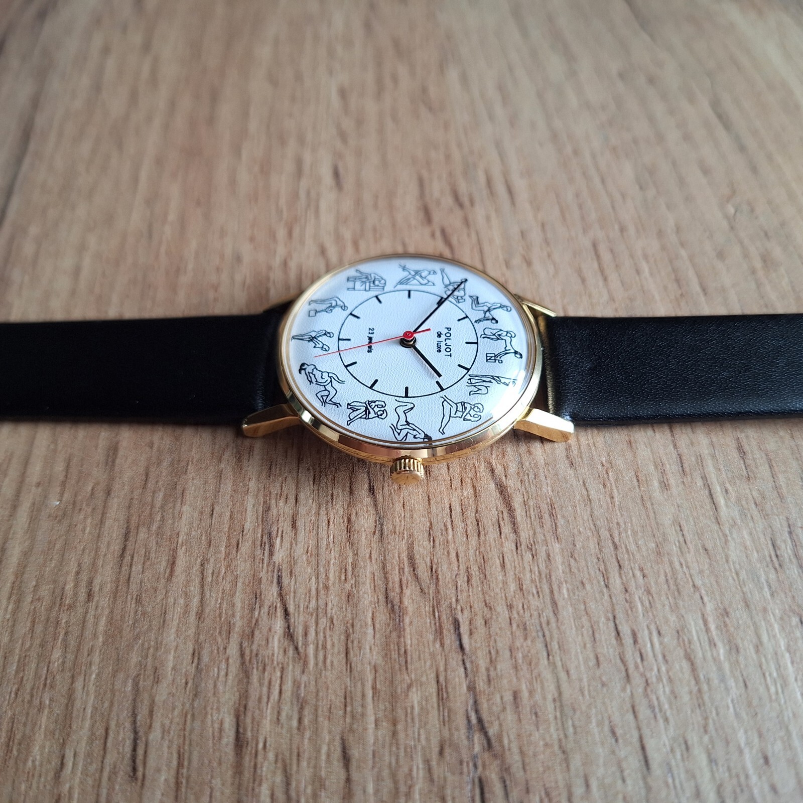 Rare Poljot KAMASUTRA watch 23 jewels slim white classic mechanical watch