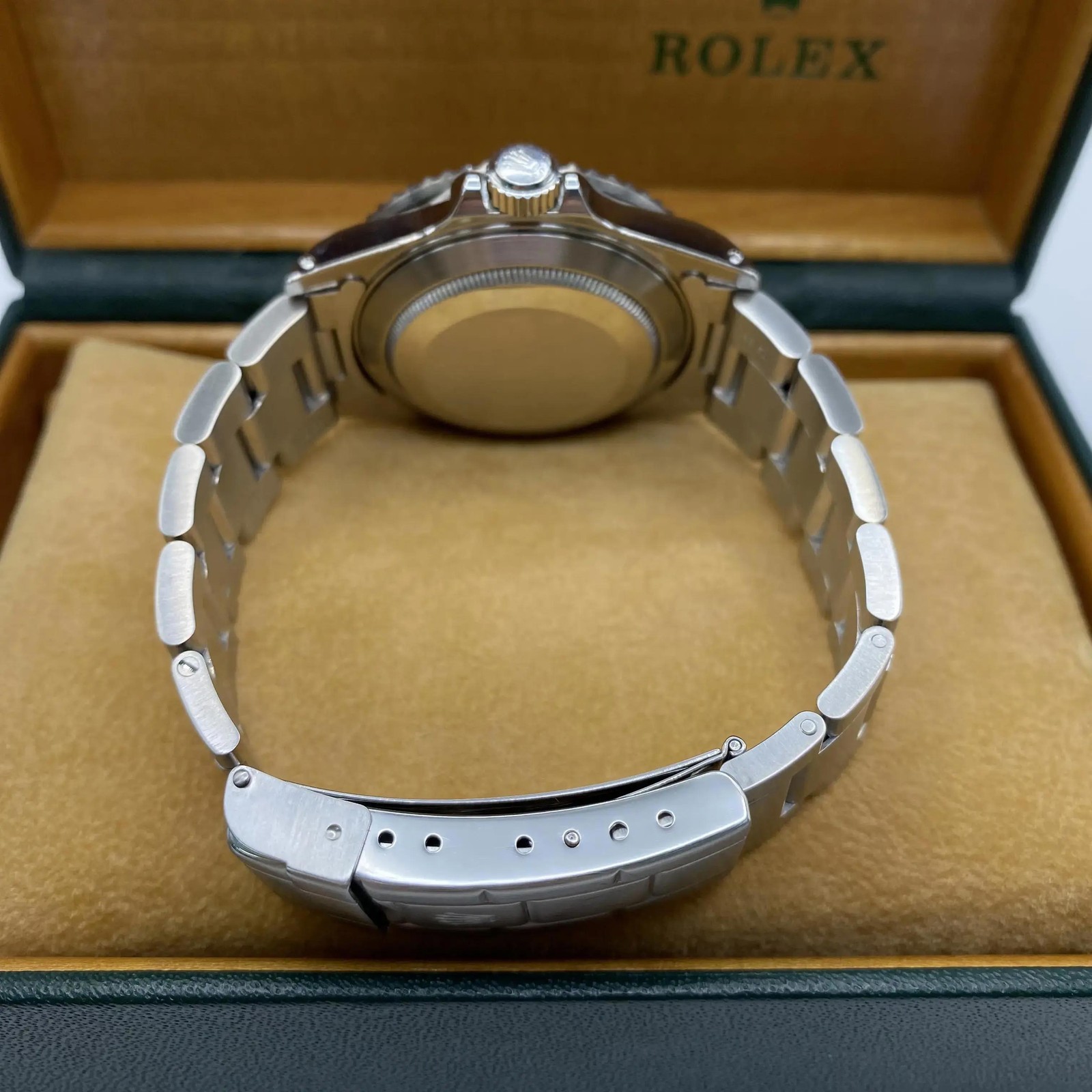 Rolex Submariner Date 16610 Steel Holes None Ceramic Black Dial Watch B&P 2000