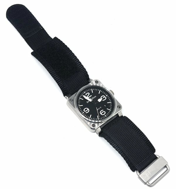 BELL&ROSS WATCH BR03-92 AUTOMATIC WINDING DATE BLACK DIAL STAINLESS STEEL MEN’S