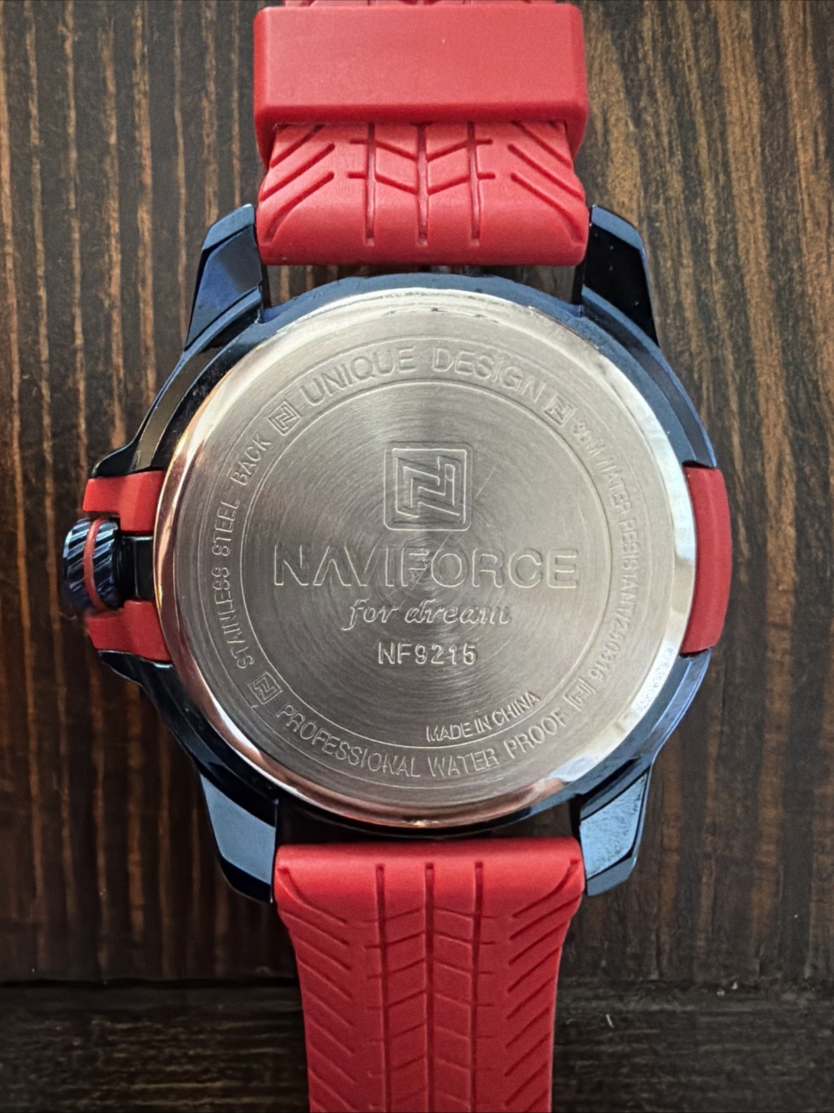 NAVIFORCE Waterproof Red & Blue Sports Watch Men/ Women