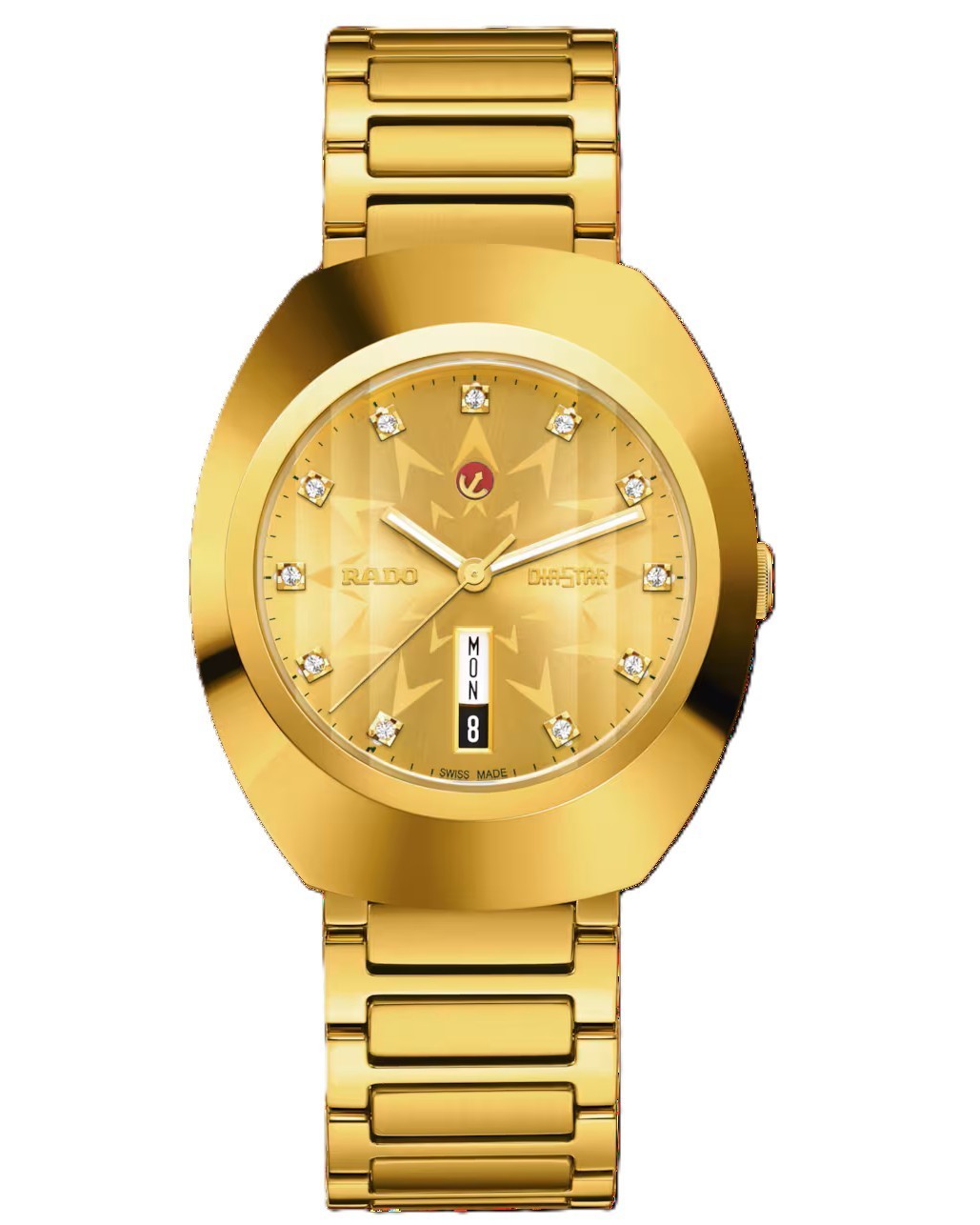 Rado DiaStar Original Automatic 38mm Gold Dial SS Men’s Watch R12161663