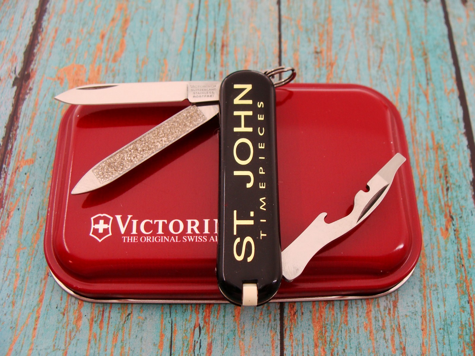 VICTORINOX ST JOHN TIME PIECES FINE WATCHES RALLY SWISS ARMY POCKET KNIFE KNIVES