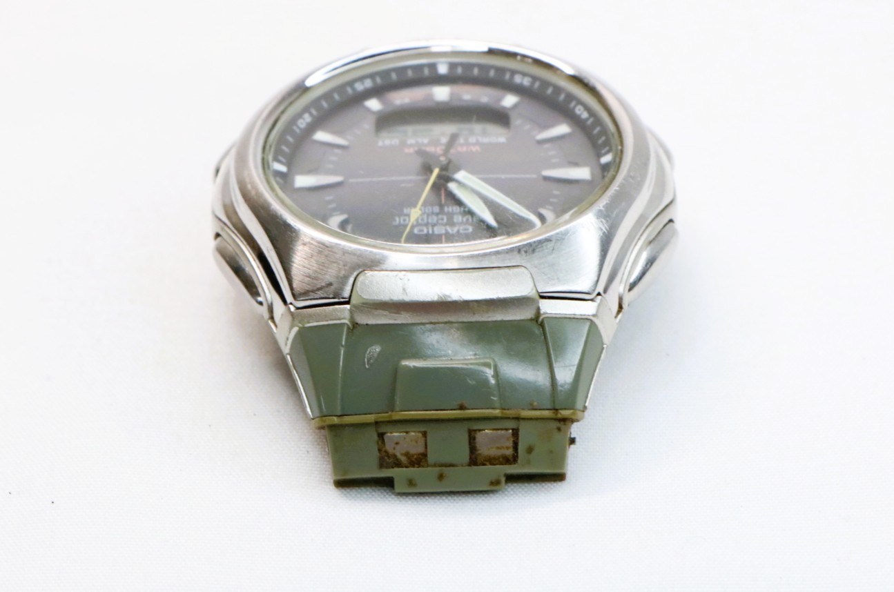 CASIO Wave Ceptor WVA-430J 3311 Tough Solar Radio Watch Working No Band