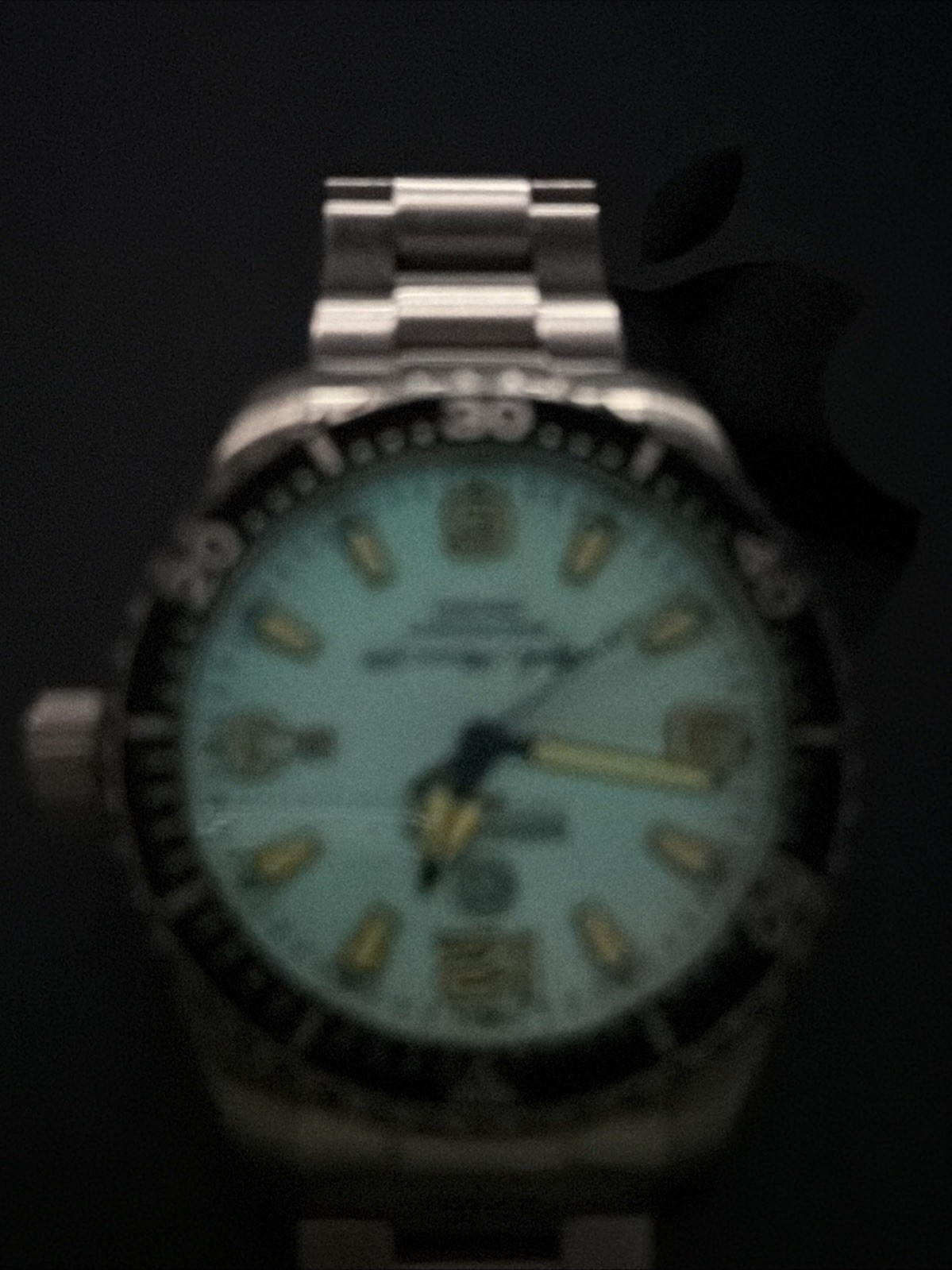 Deep Blue Alpha Marine 500 Full Lume Dial Automatic Sapphire #0256 Rare
