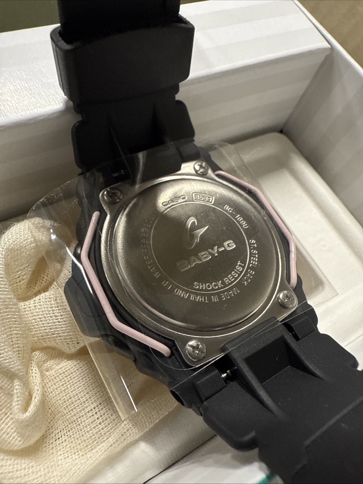 Casio Baby-G BG169U-1C Women’s Pink Dial Black Resin Digital Watch New Box
