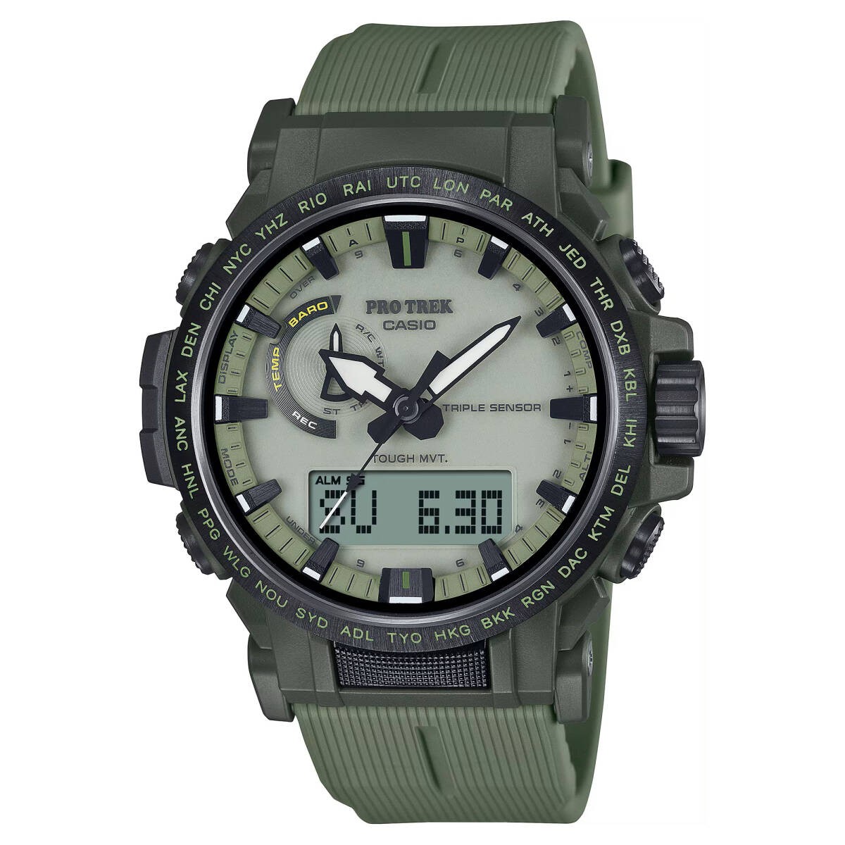 CASIO Pro Trek Climber Line Digital Compass Barometer Temperature Altitude PRW 6