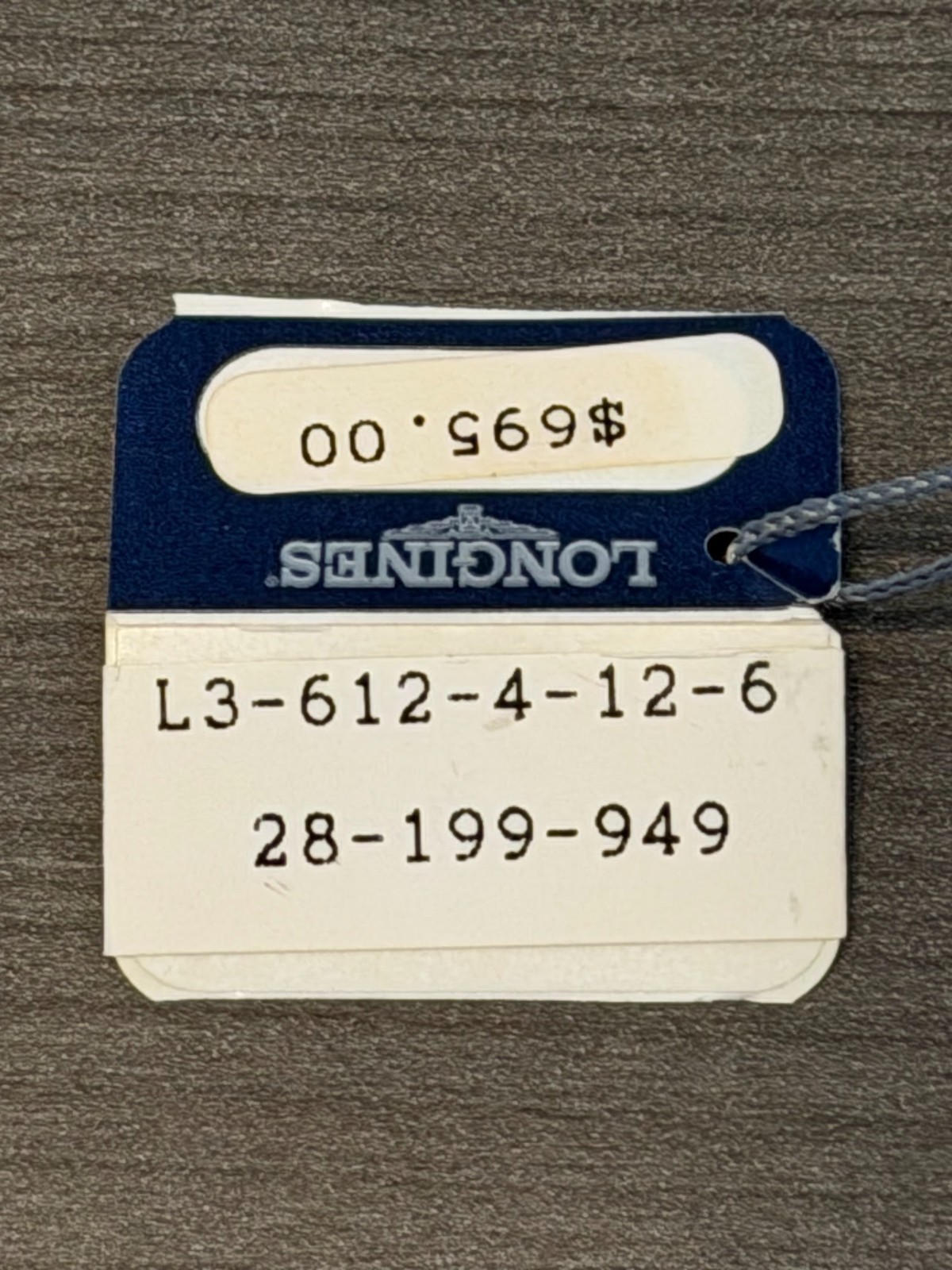 Longines Sport Wing L3.612.4.12.6 NOS Unworn Quartz Watch Box Tag Booklet