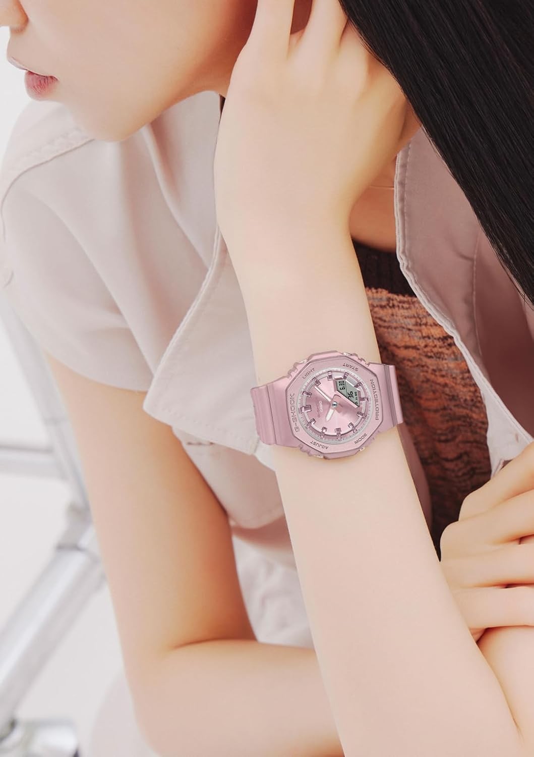 CASIO G-Shock GMA-P2100ST-4A Mens Watch Pink Resin Sport Quartz 2020-Now New