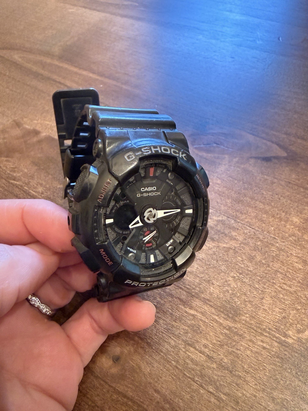 Men’s Casio Black G-Shock Analog Digital Anti-Magnectic (Model # GA-120-1ADR)