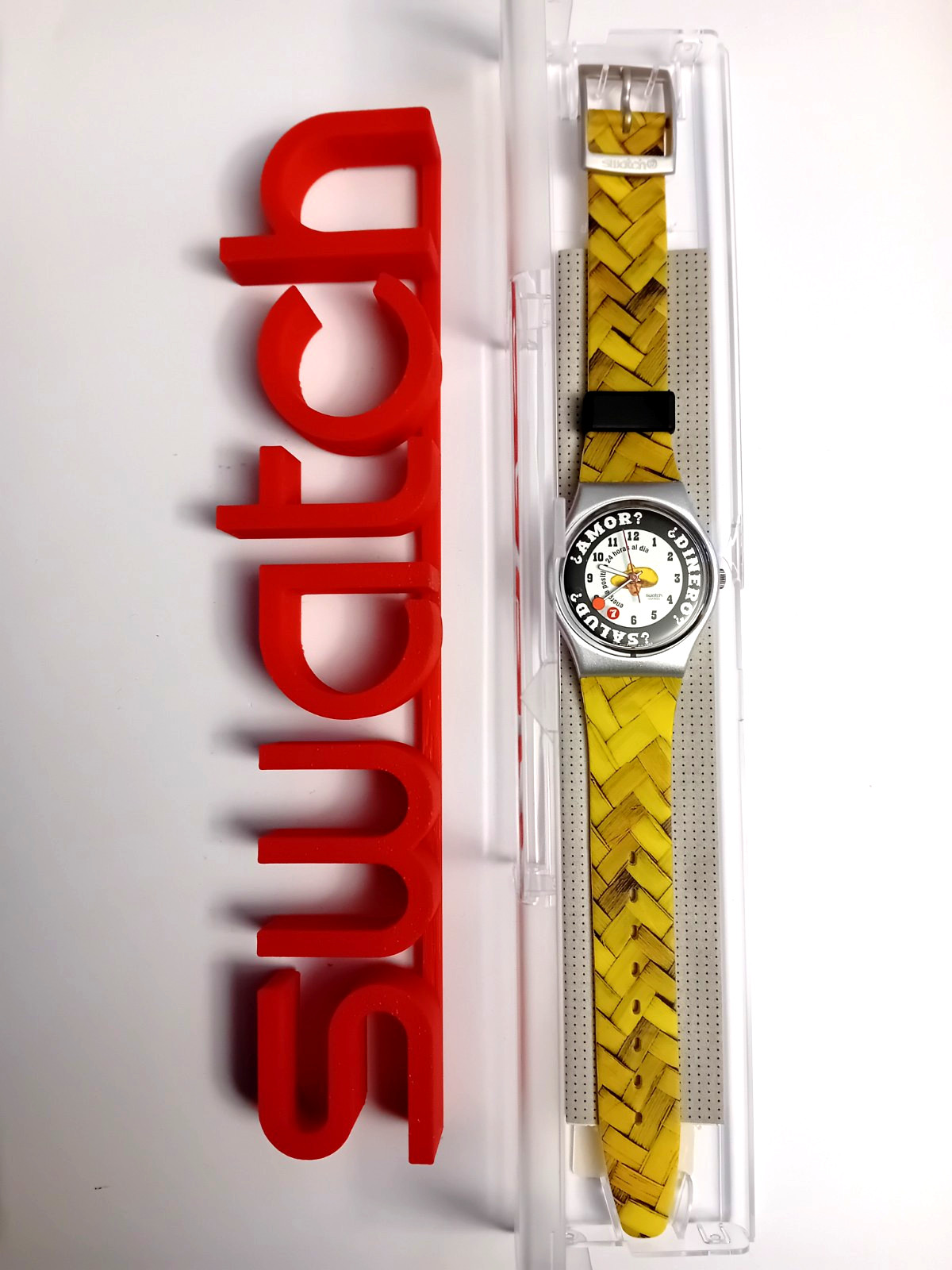 Swatch Standard Gent Sombrero GM143 1998 Vintage 90s Wrist Watch NOS