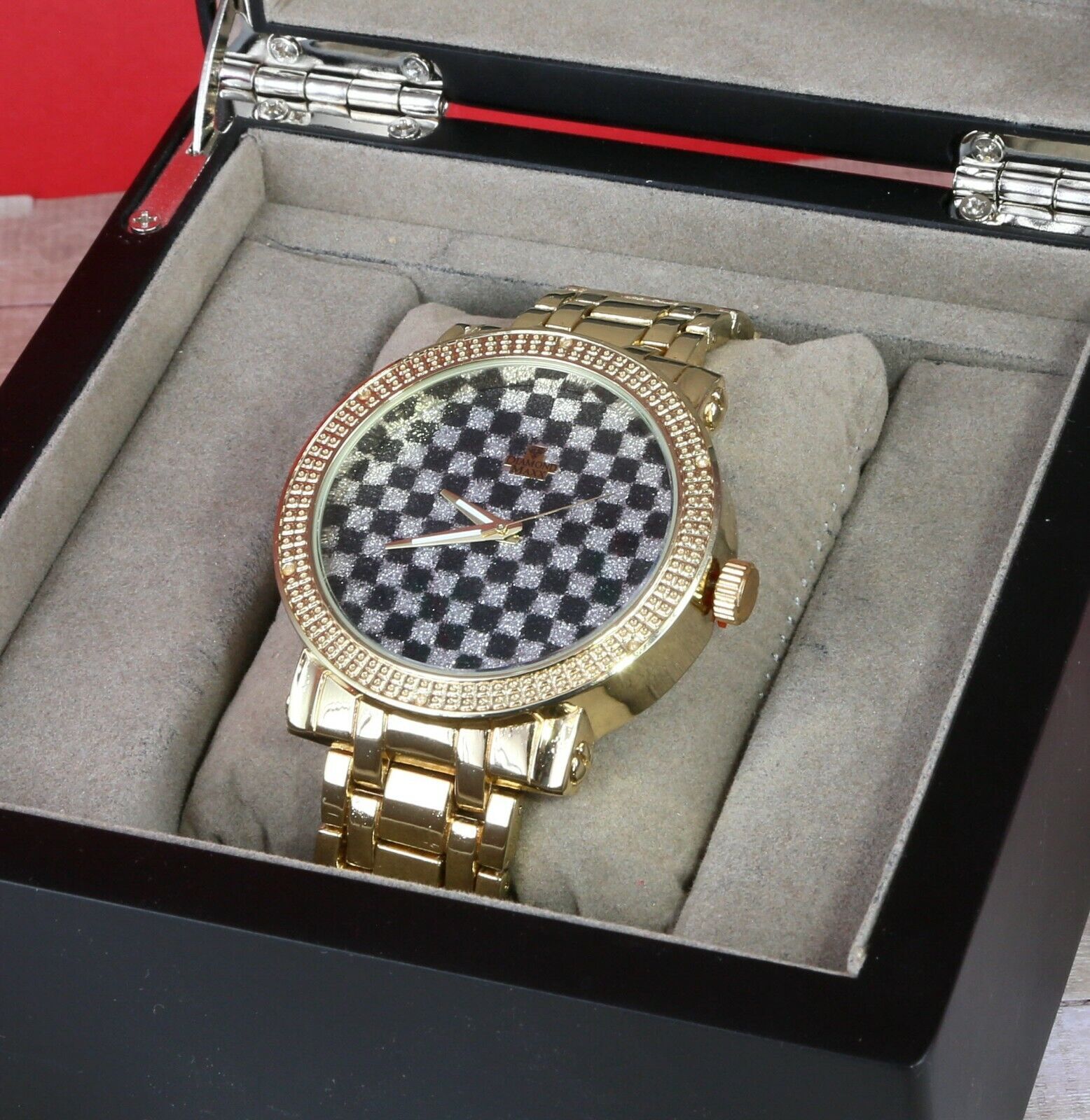 GP Men’s Real Genuine Diamond Metal Band Diamond Maxx Watch