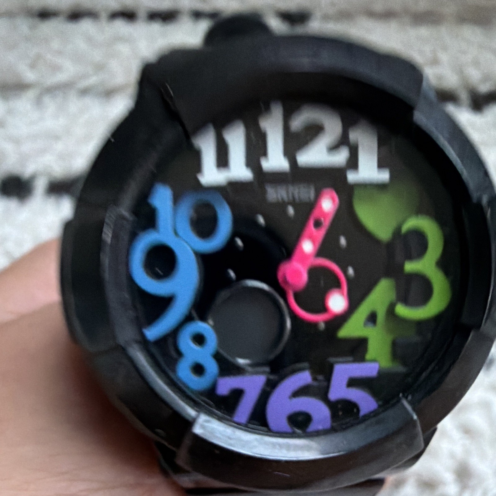 Skmei 1020 Quartz Analog Watch 50m Water Resistant Black Resin, Arabic Dial