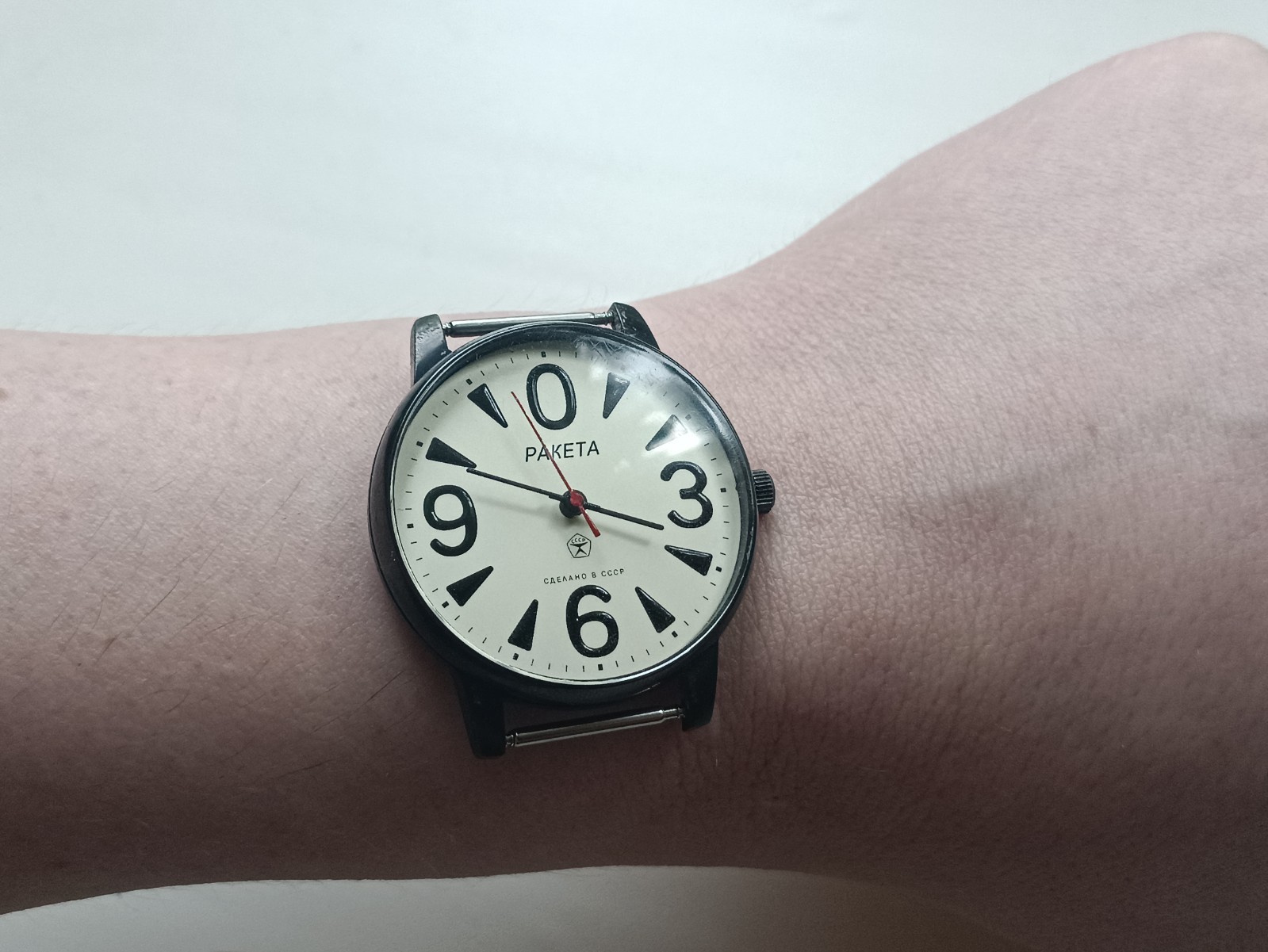 Wristwatch Raketa Big Zero 2609 HA 17 jewels USSR jewels serviced