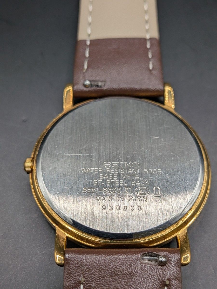 Relatively Good Condition SEIKO SPIRIT 5E21 6000 Battery Replacement. Gasket Cha