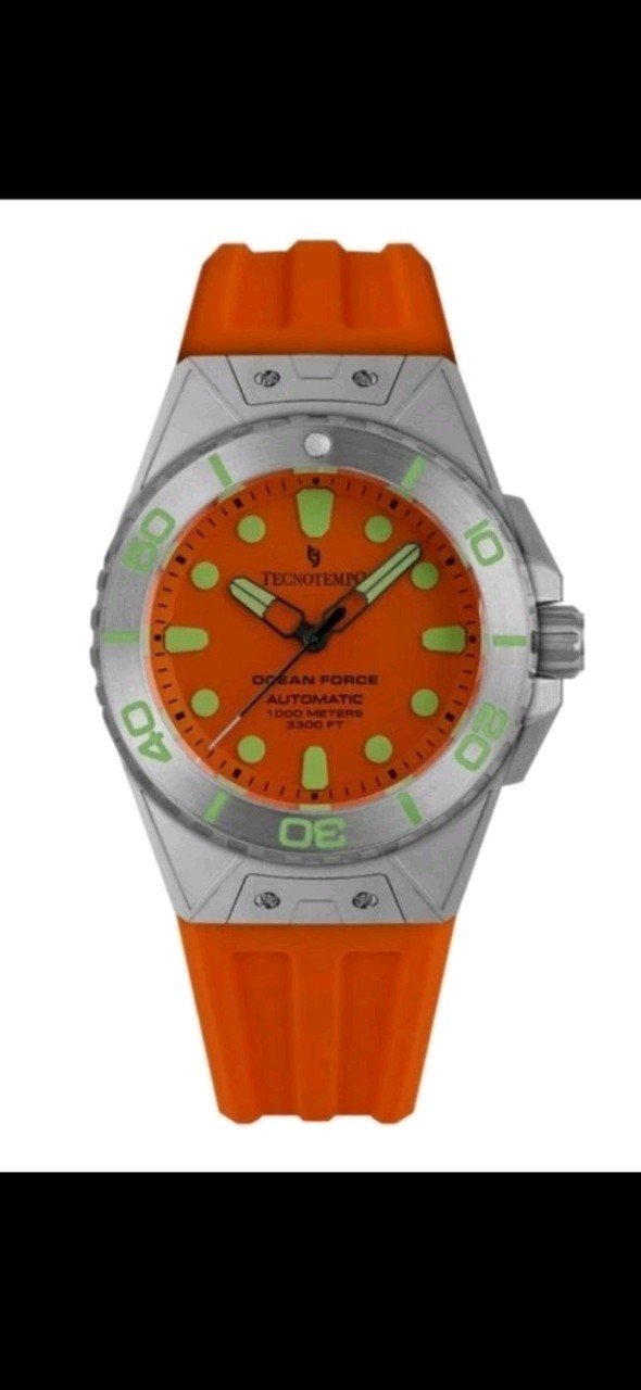 Tecnotempo Ocean Force 1000M Helium Valve. Orange!