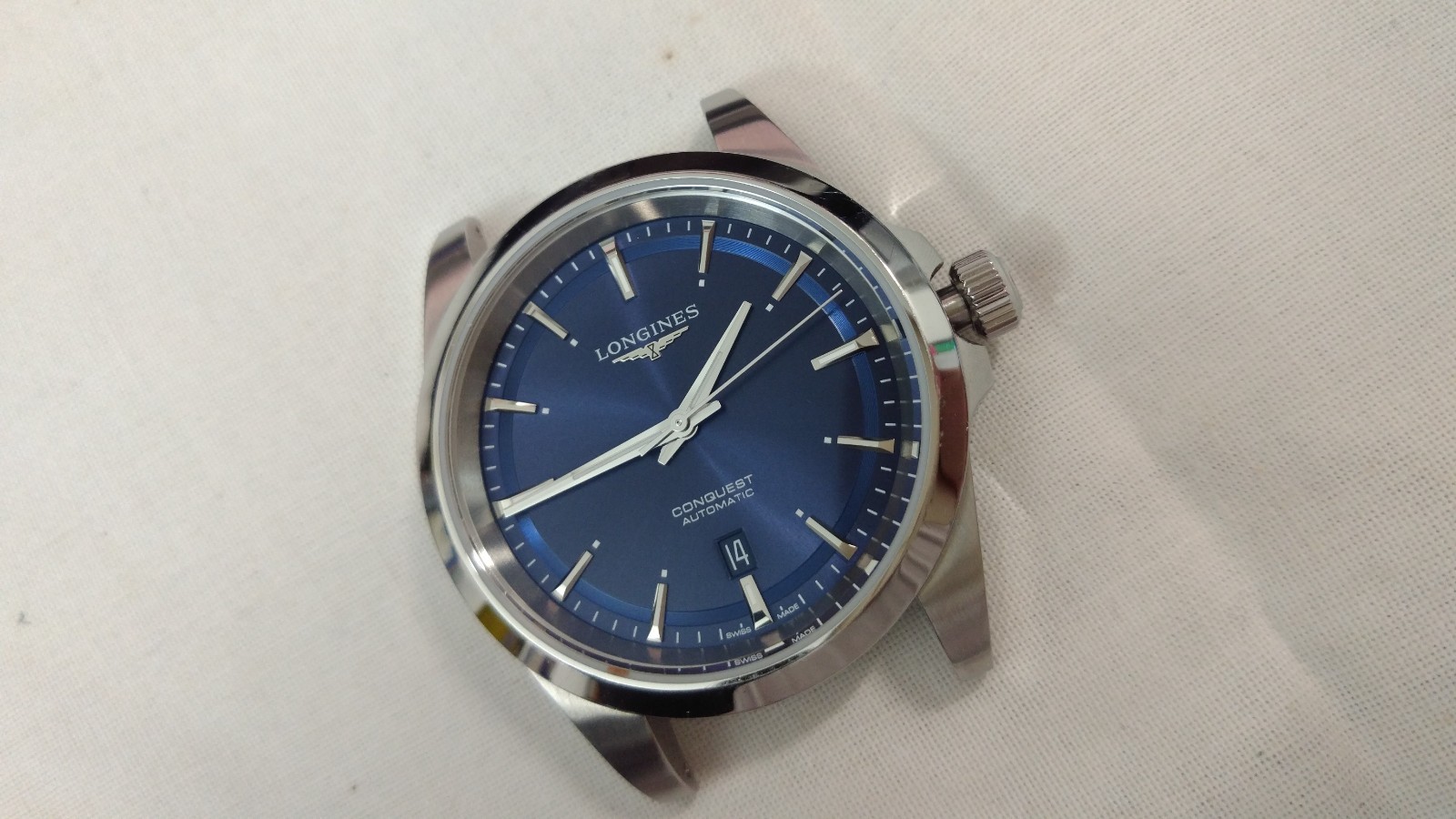 Longines Conquest 41mm Blue, full set, warranty card w/ 3yr left – L3.830.4.92.6