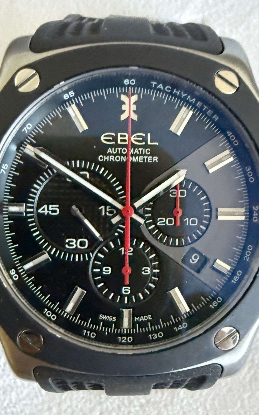 Ebel 1911 Tekton Stainless Steel 48mm, Excellent condition with box and papers