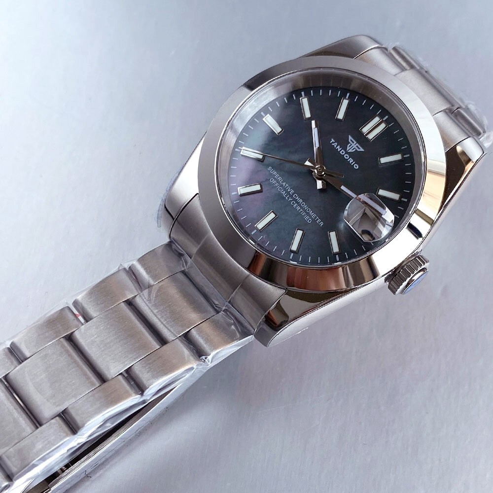 36mm/39mm Black White Mother of Pearl Sapphire 20ATM NH35 Men Automatic Watch