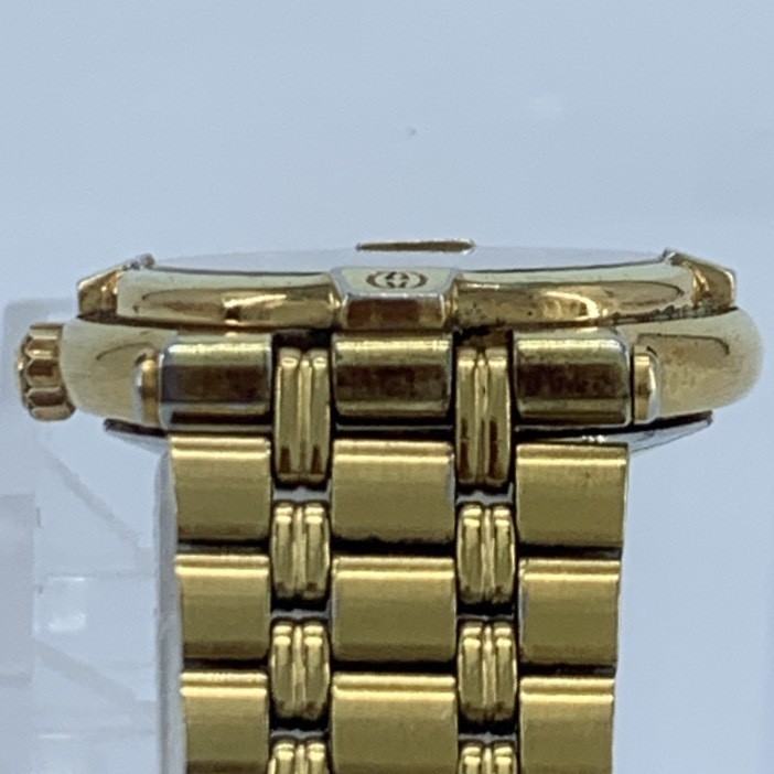 GUCCI 9200L Wristwatch Quartz Gold x Black Dial 3ATM 30M 3Hand Ladies’ Cleaned