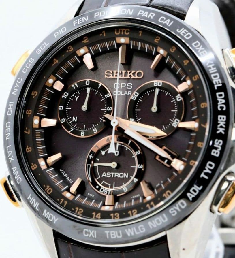 Seiko Astron Chronograph GPS Solar Titanium Men’s Watch Japan 071534