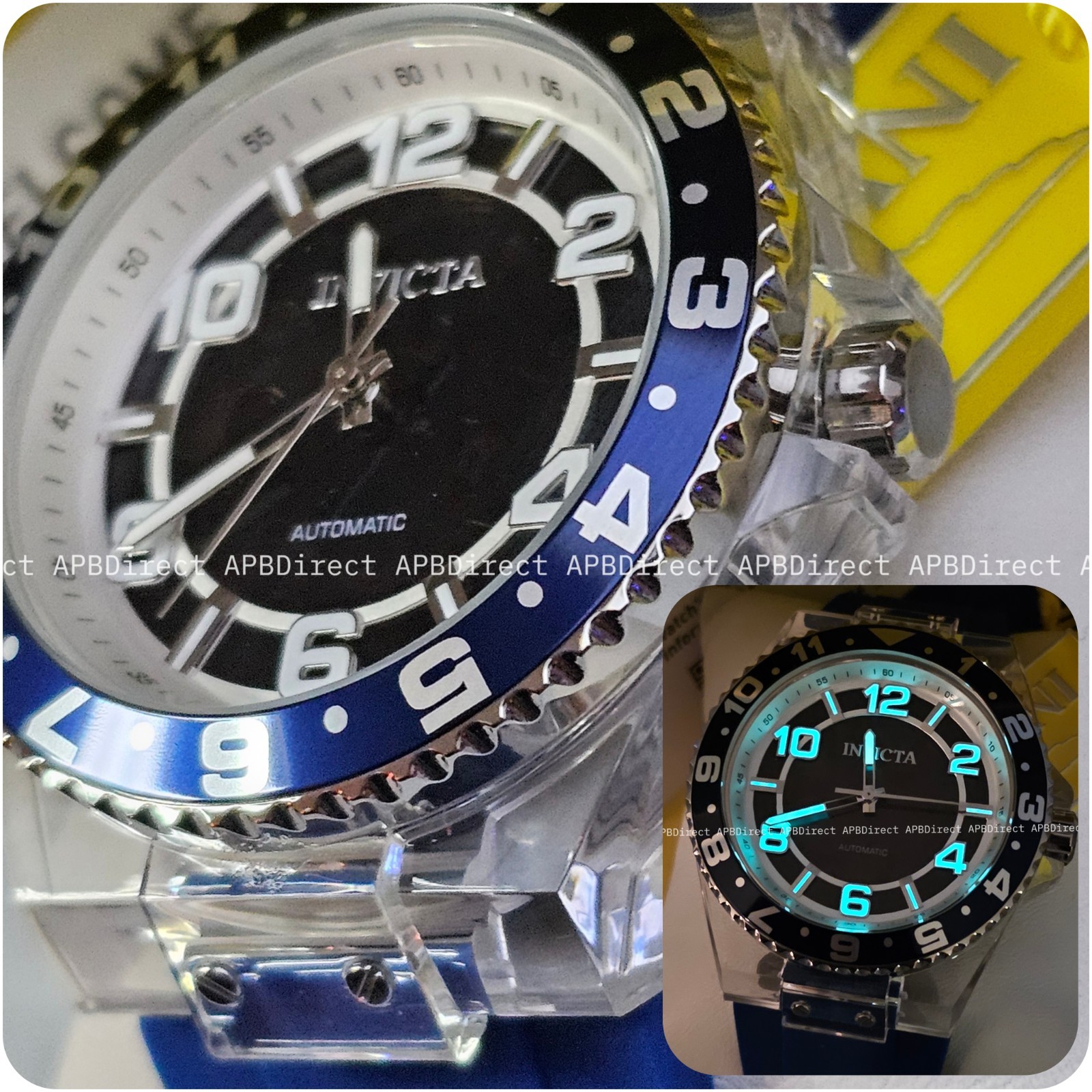 Invicta – Speedway – Mechanical AUTOMATIC – Clear Polycarbonate Case mens watch