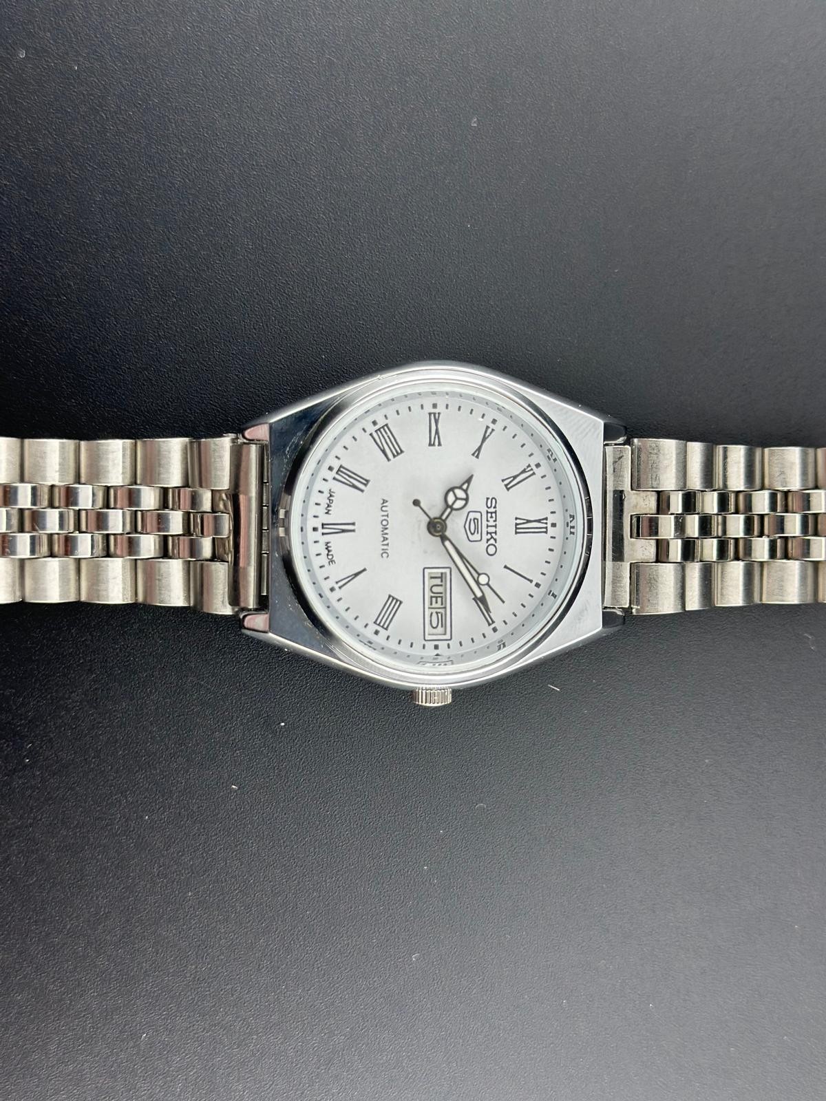 Vintage Seiko 5 Automatic 6309A Japan Made Men’s Wrist Watch, Day/Date