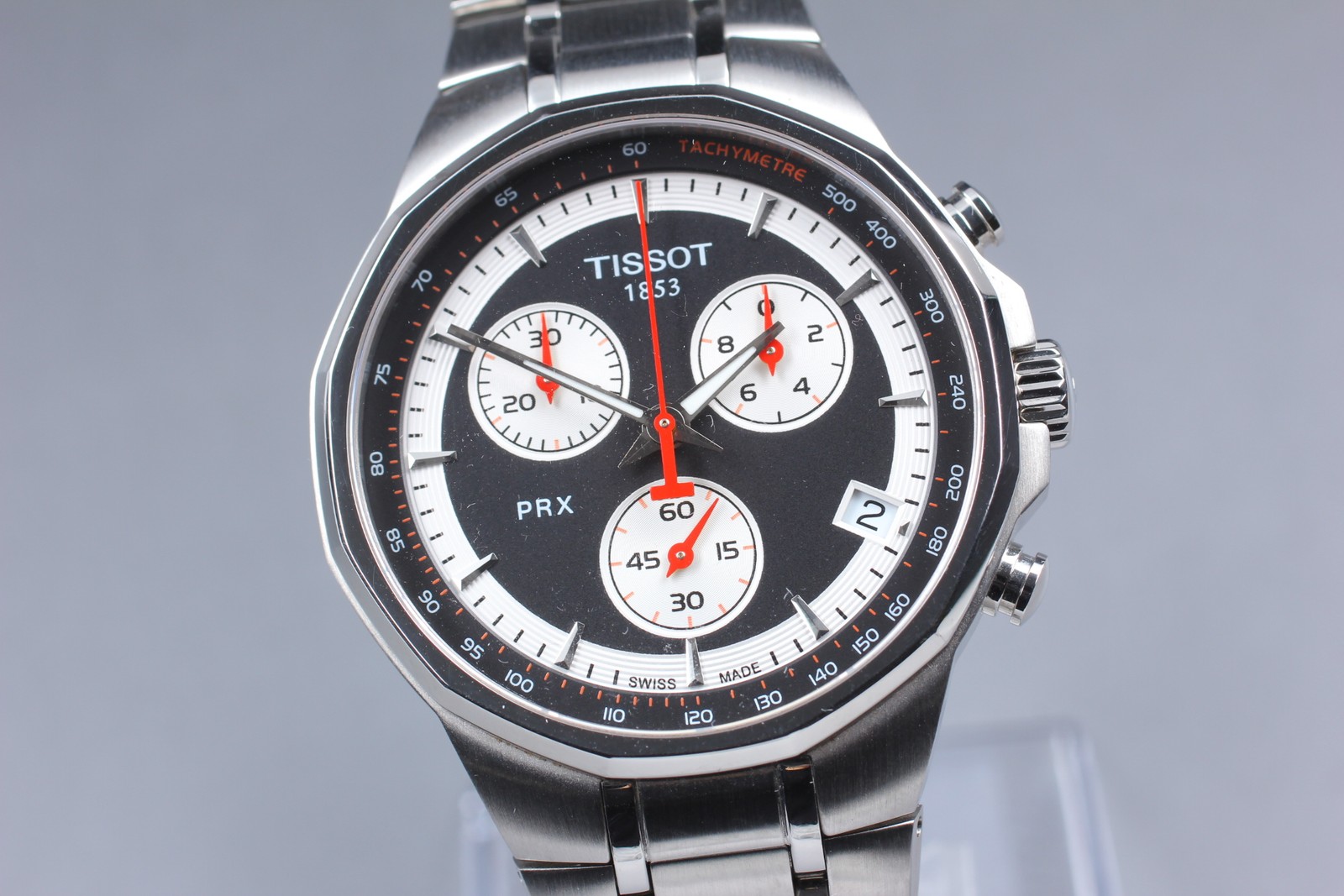 [ Box, Paper ] TISSOT PRX Chronograph T077417A Sapphire Crystal Swiss Made Watch