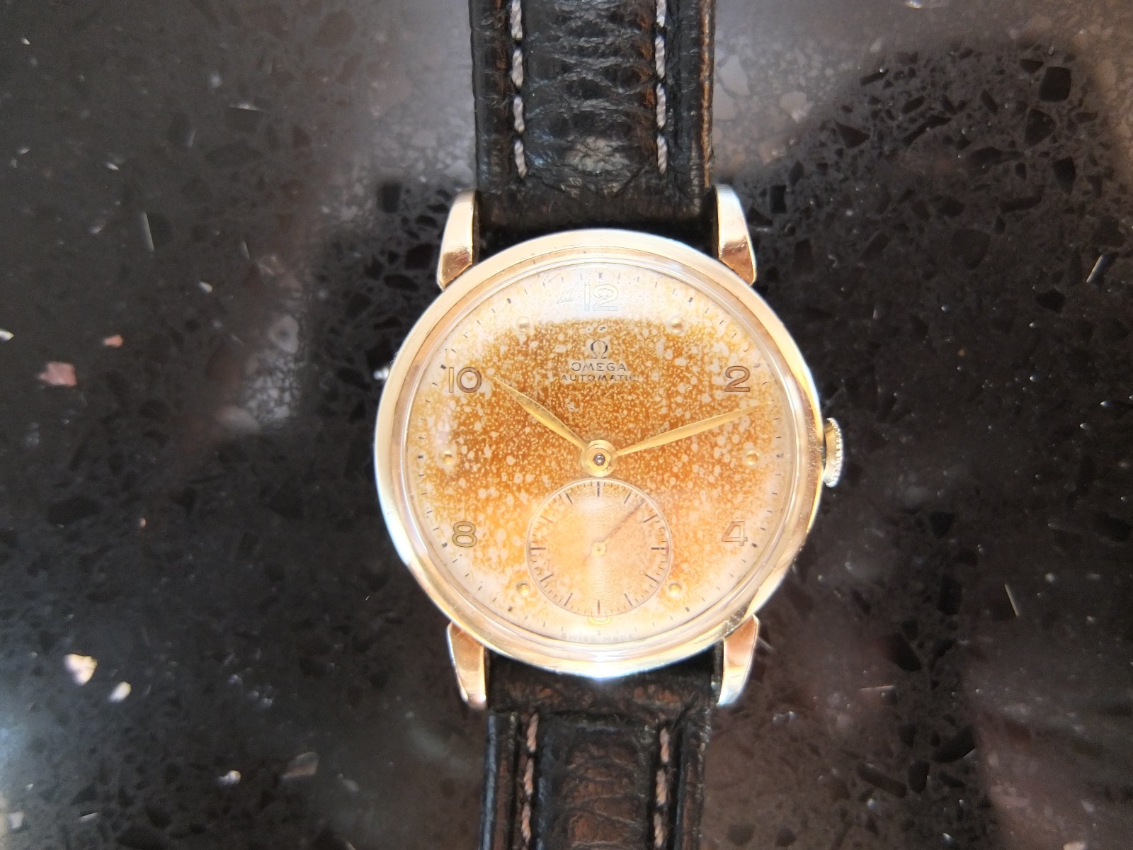 Exceptional 1948 Omega Men’s 14kgp Bump Wind Auto WW w/ 19j cal. 342 + Trop dial