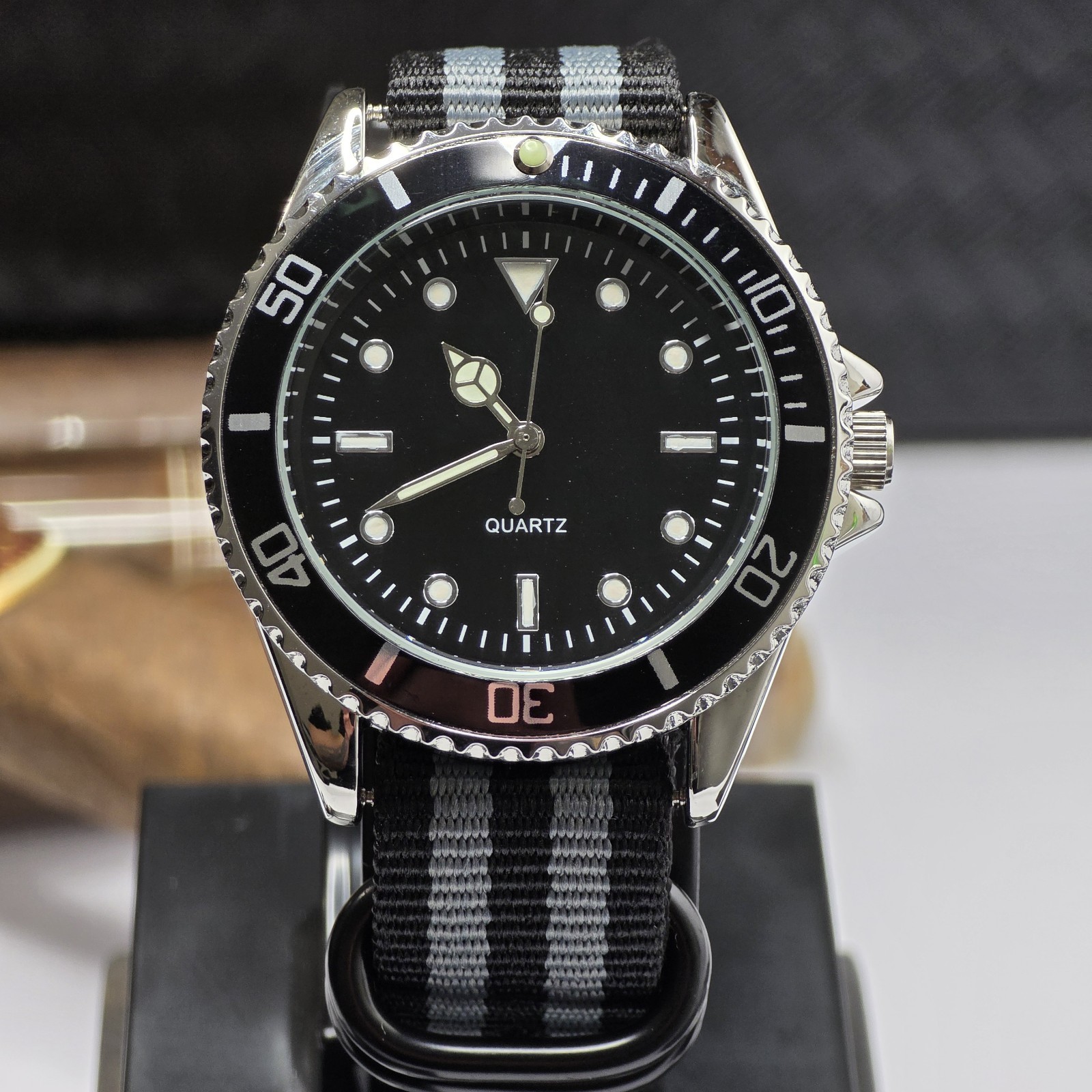 WMS Midnight Strata Quartz Dive Style watch