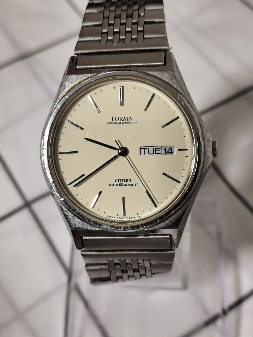 Working condition men’s watch CITIZEN FORMA 5500 quartz watch