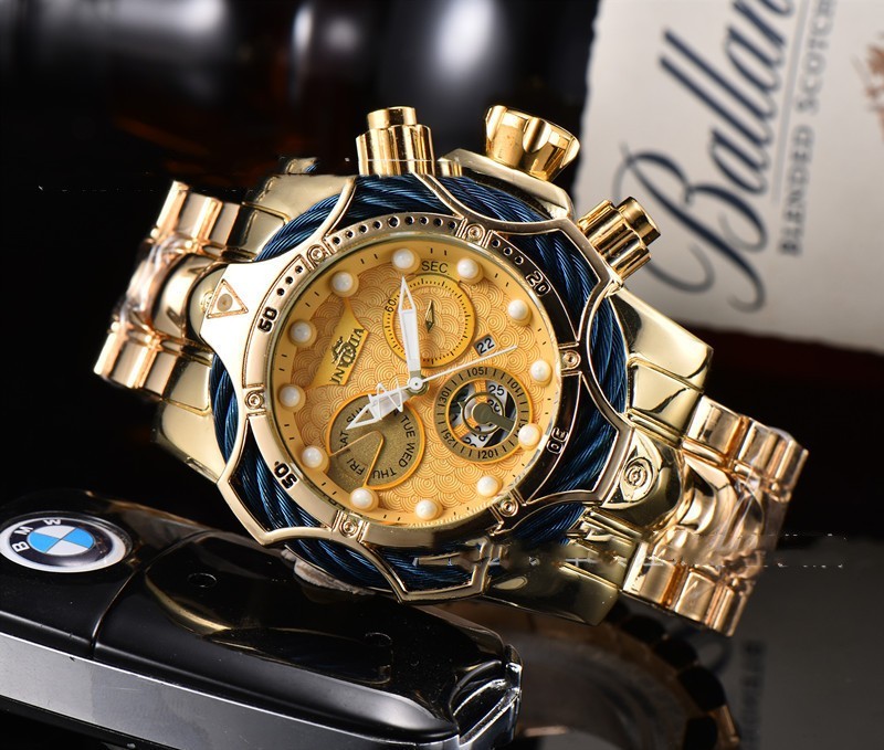 2025 New Luxury Design Large Dial Steel Band Wristwatch Dominant Outgoing Style