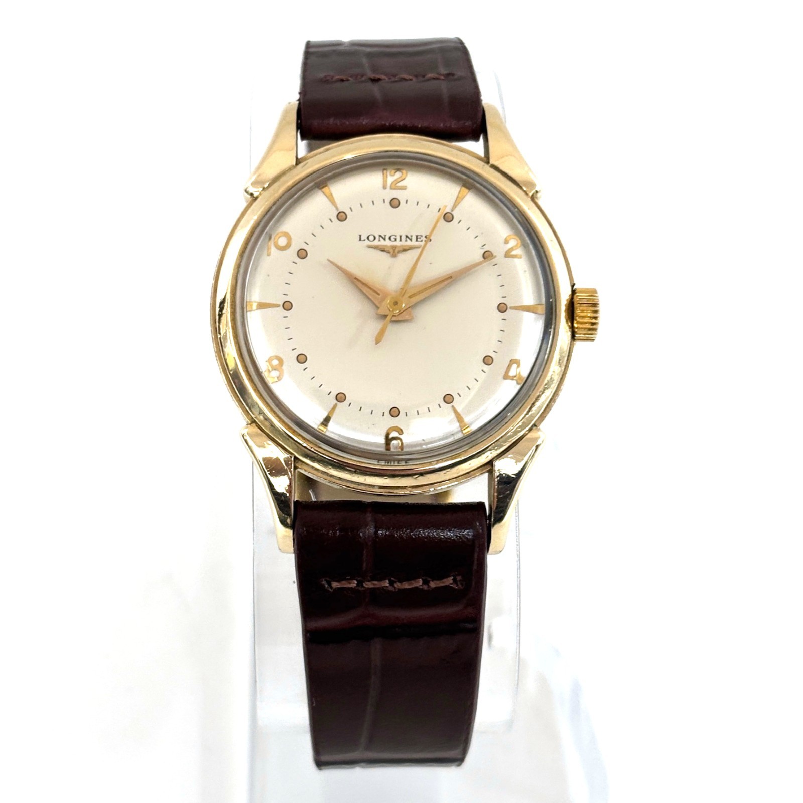 Vintage 1951 Longines Commander 34mm 10K GF Swiss Cal. 23ZS Manual Wind Running